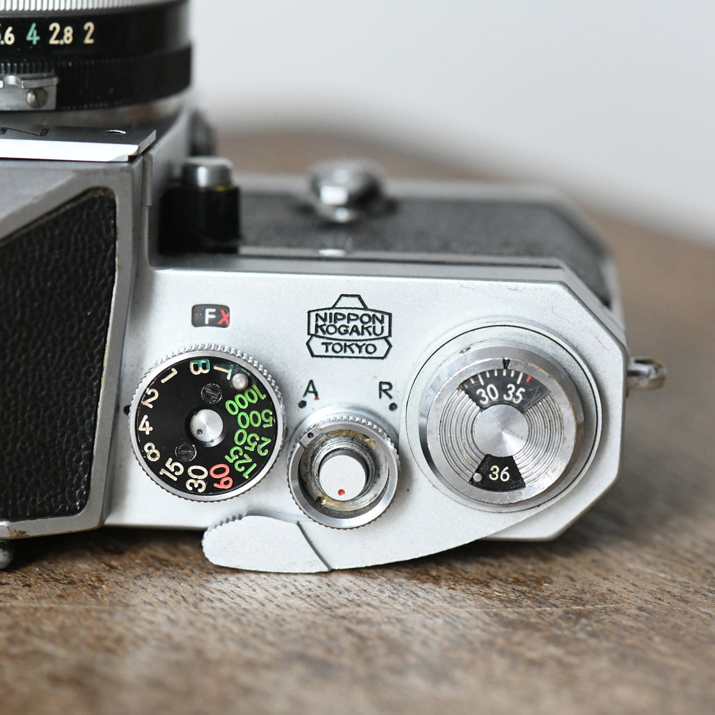 Nikon F Plain Prism 35mm Film Camera Early Nippon Kogaku + 50mm F2 Nikkor Lens