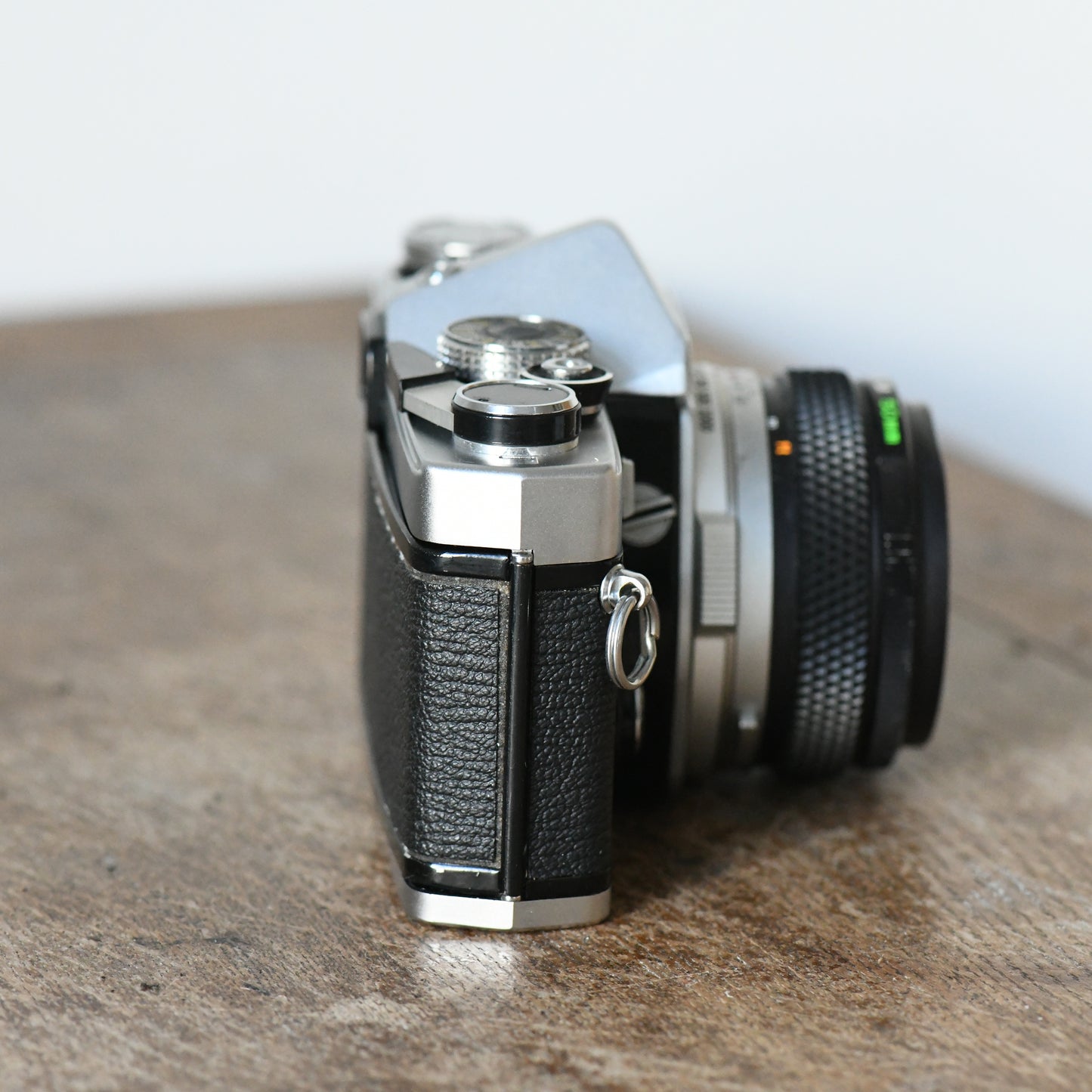 Olympus OM-1 MD Silver 35mm Film SLR Camera + 50mm F1.8 Lens - New Light Seals