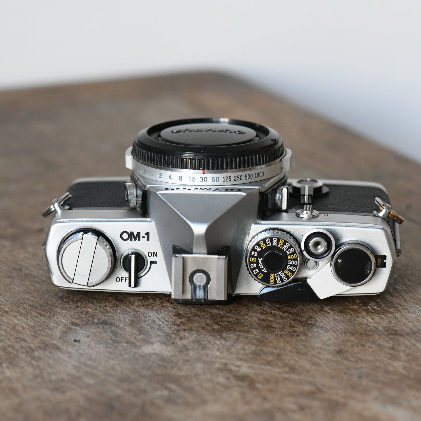 Olympus OM-1 Early Pre MD Silver 35mm Film SLR Camera Body - New Light Seals