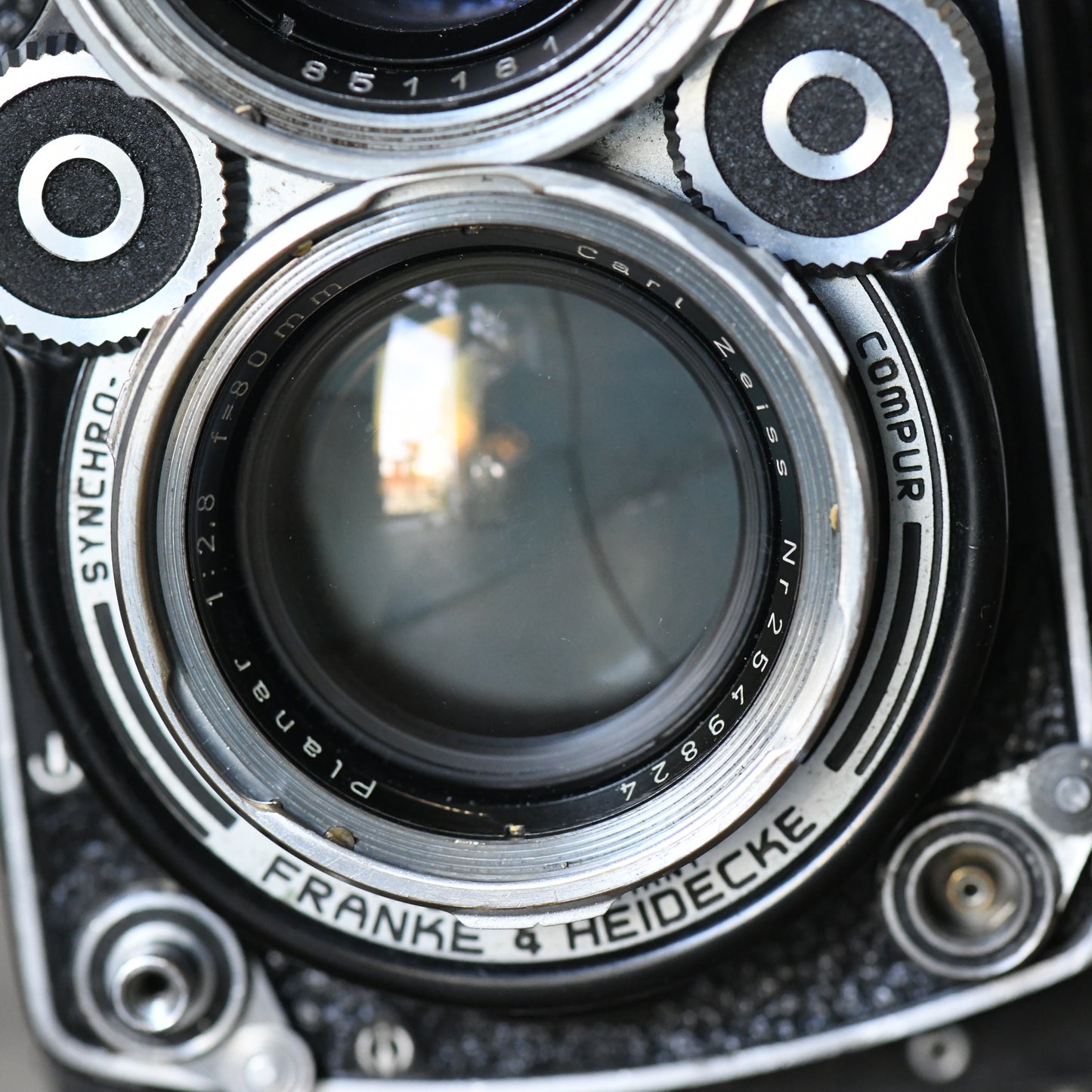 Rolleiflex 2.8F Planar TLR Medium Format Camera w/ 80mm f/2.8 Zeiss Lens Rollei