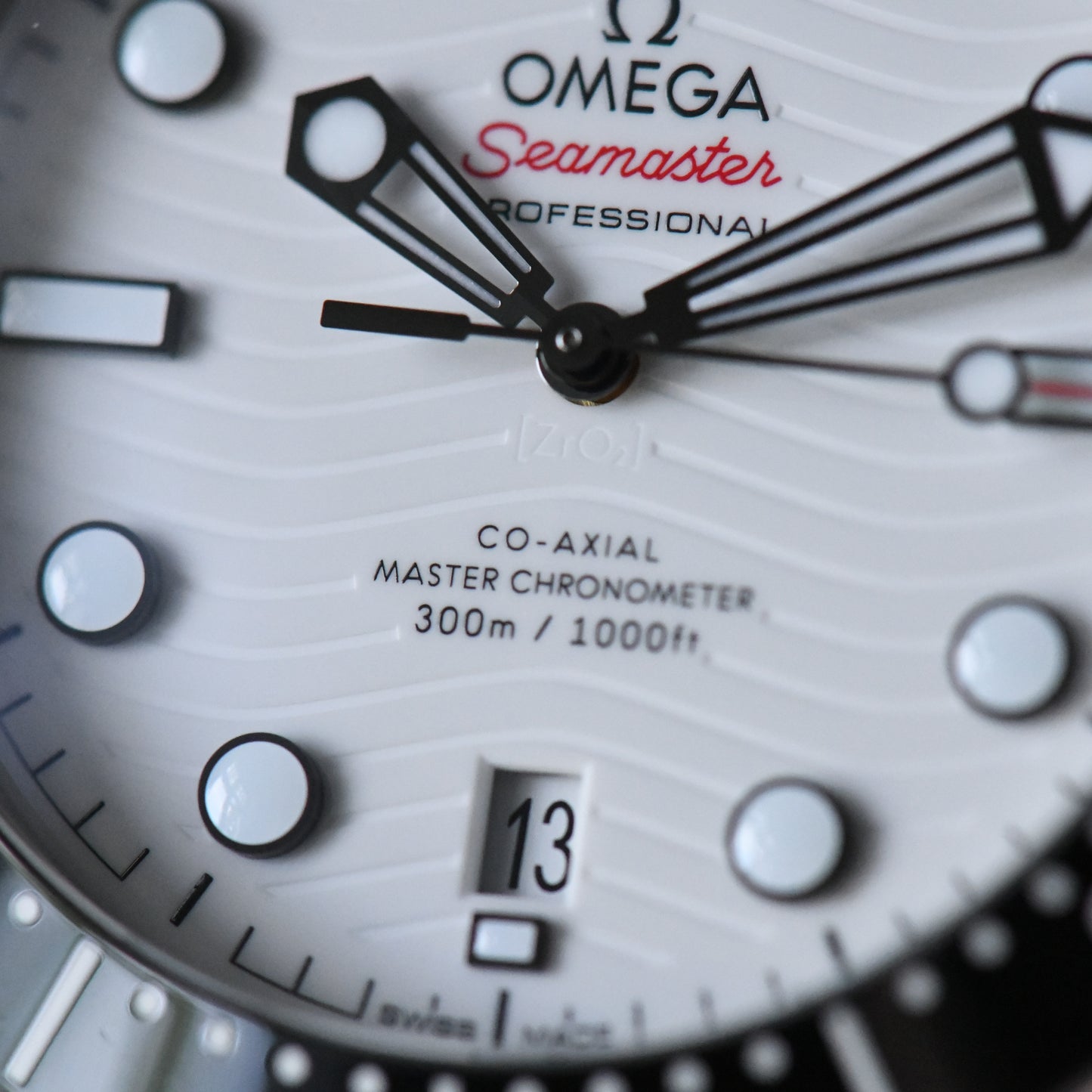 Omega Seamaster 300m Diver Master Chronometer 2023 White Dial Watch Box & Papers