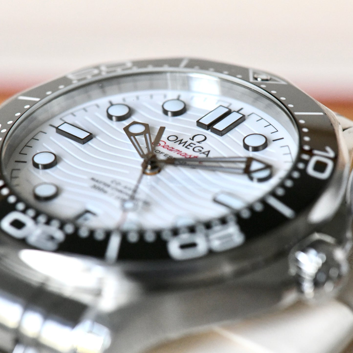 Omega Seamaster 300m Diver Master Chronometer 2023 White Dial Watch Box & Papers