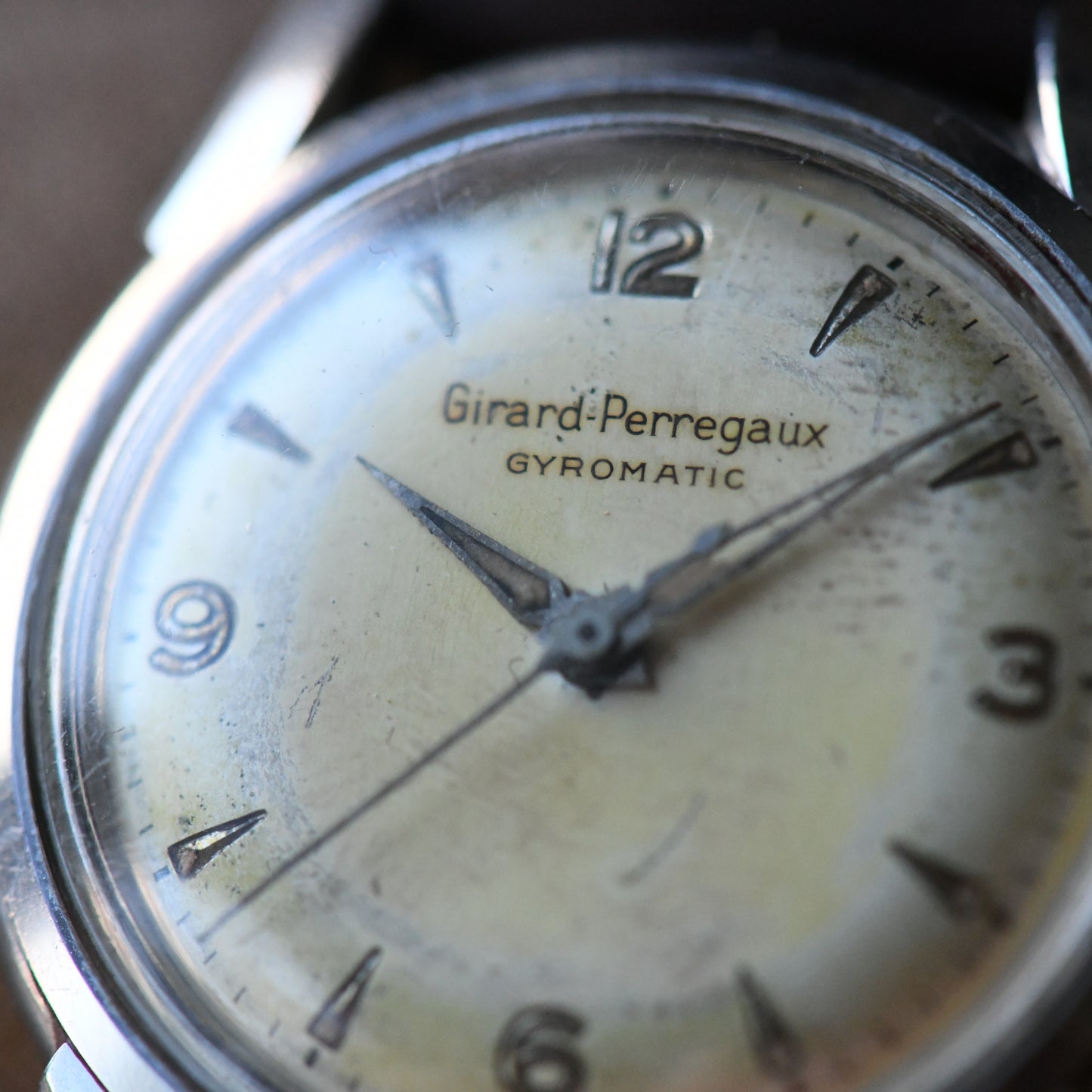 Girard Perregaux Gyromatic Automatic Explorer Dial  Stainless Steel Watch