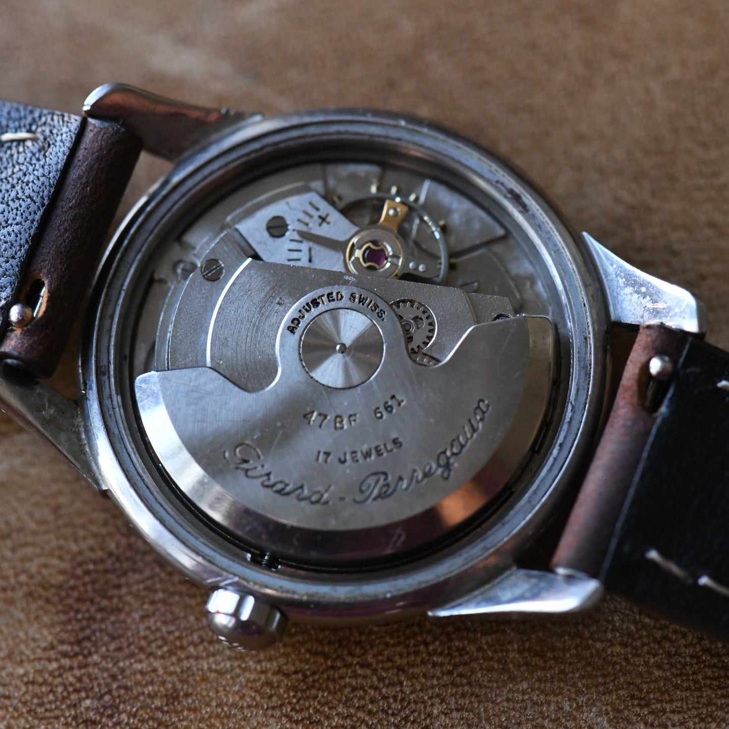 Girard Perregaux Gyromatic Automatic Explorer Dial  Stainless Steel Watch