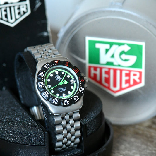 TAG Heuer Formula 1 F1 Professional 35mm Dive Watch Black & Green Dial - Boxed