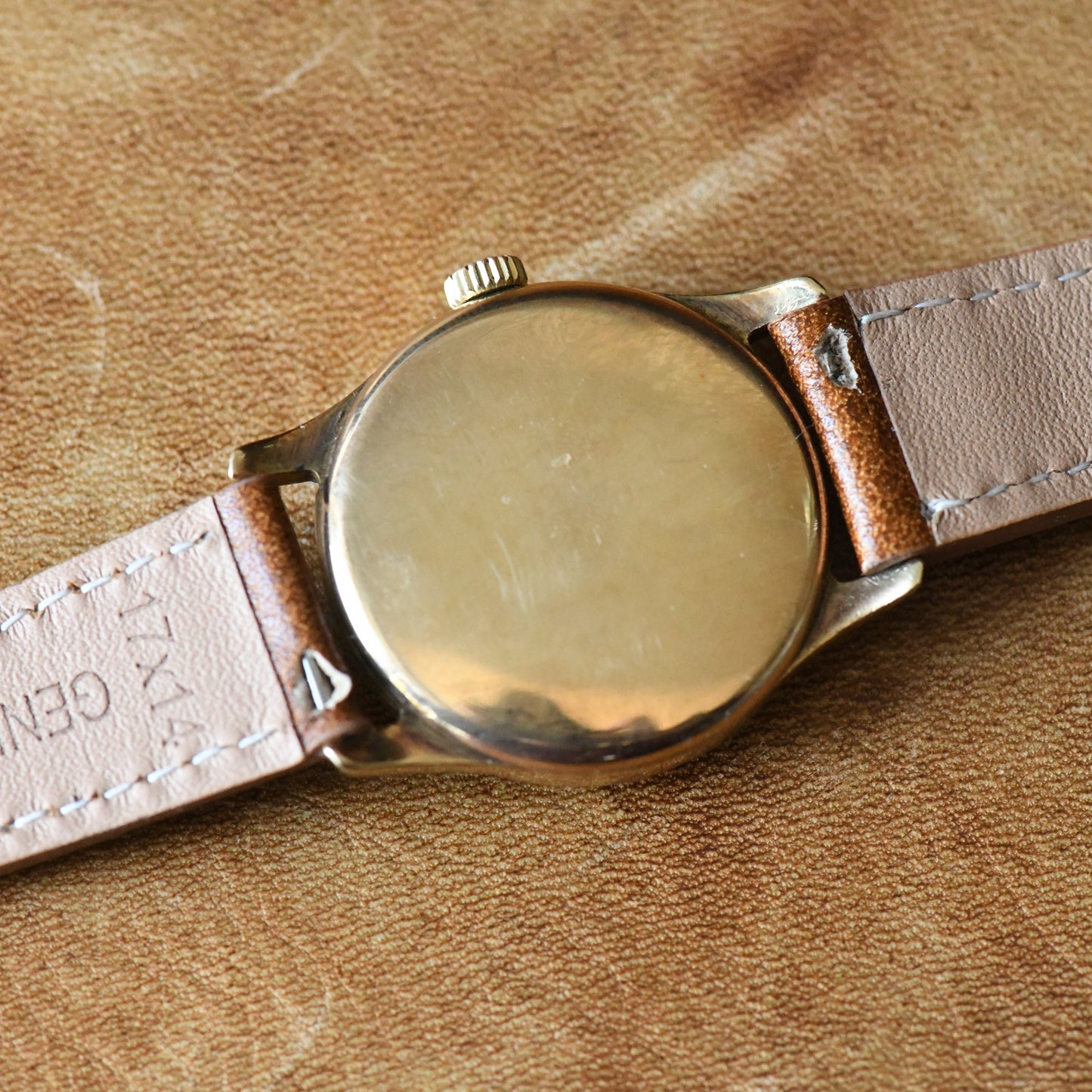 Tudor Rolex 9K Solid Gold Vintage Manual Wind Sub-Seconds Vintage Watch