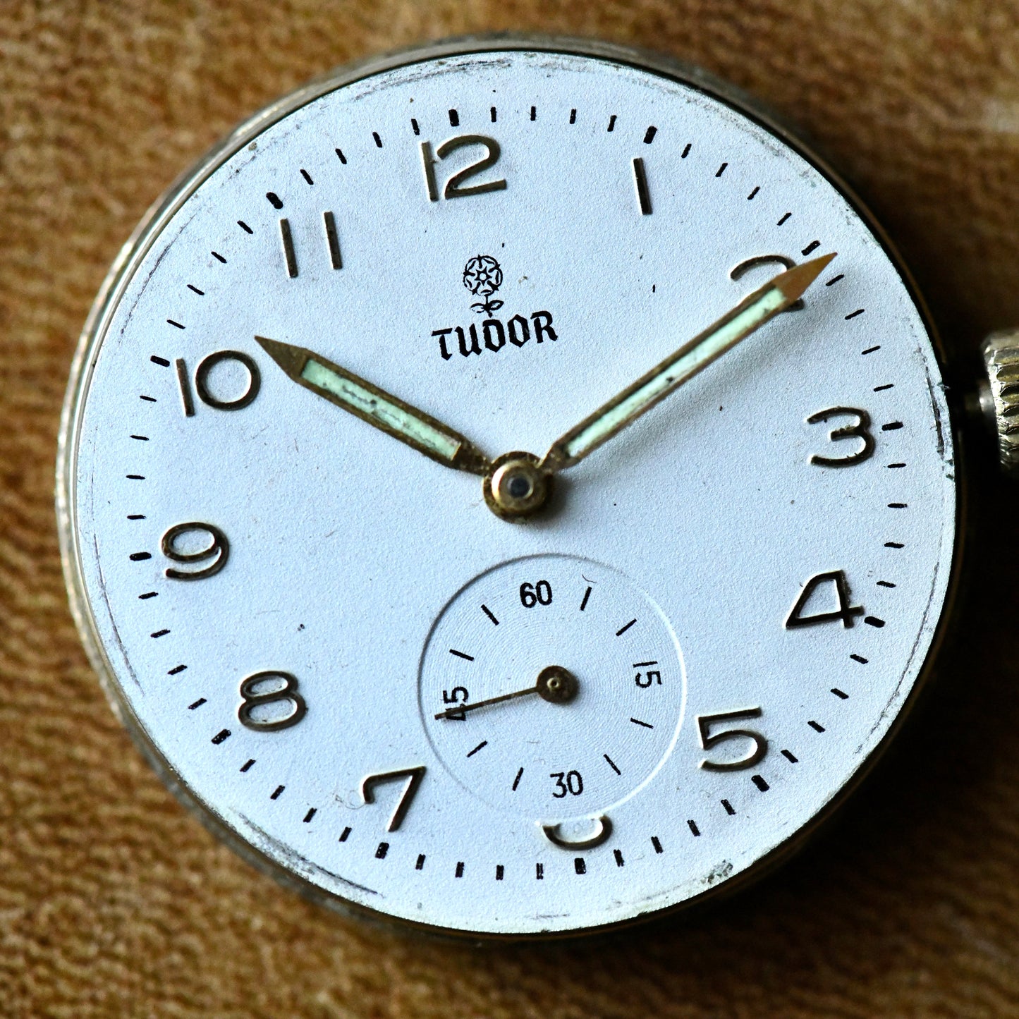 Tudor Rolex 9K Solid Gold Vintage Manual Wind Sub-Seconds Vintage Watch