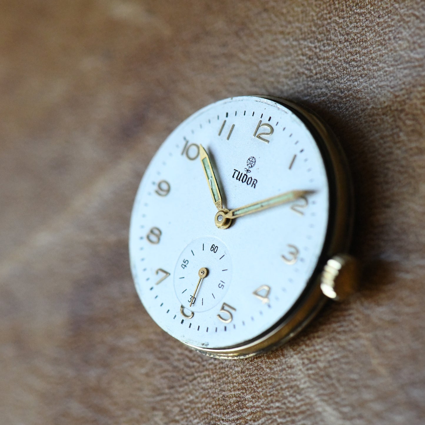 Tudor Rolex 9K Solid Gold Vintage Manual Wind Sub-Seconds Vintage Watch