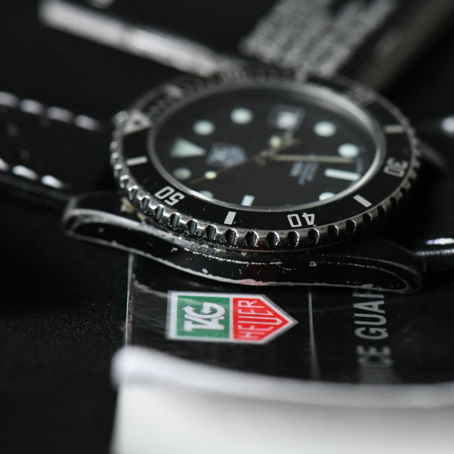 TAG Heuer 1000 Black PVD Rare 35mm Diver Quartz - 980.026N - With Papers