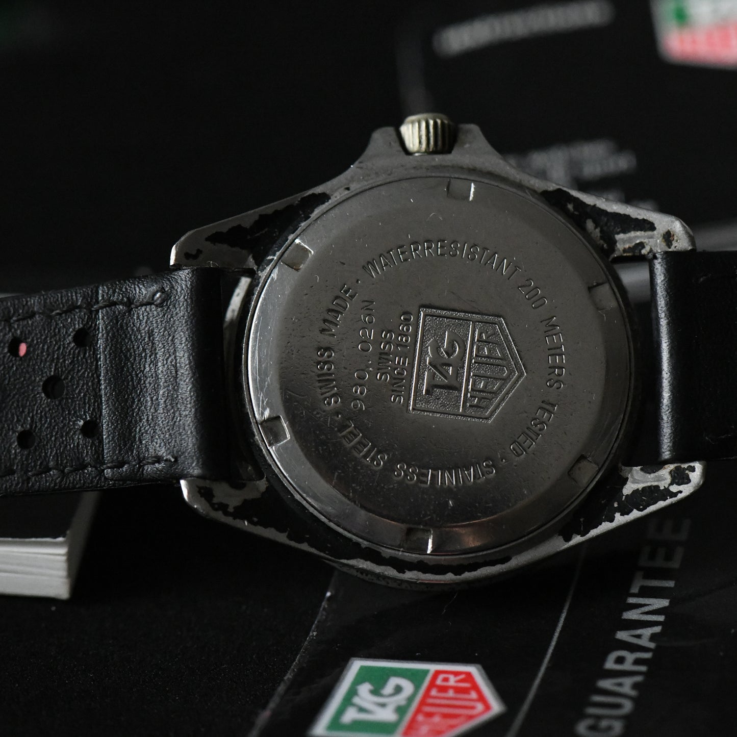 TAG Heuer 1000 Black PVD Rare 35mm Diver Quartz - 980.026N - With Papers