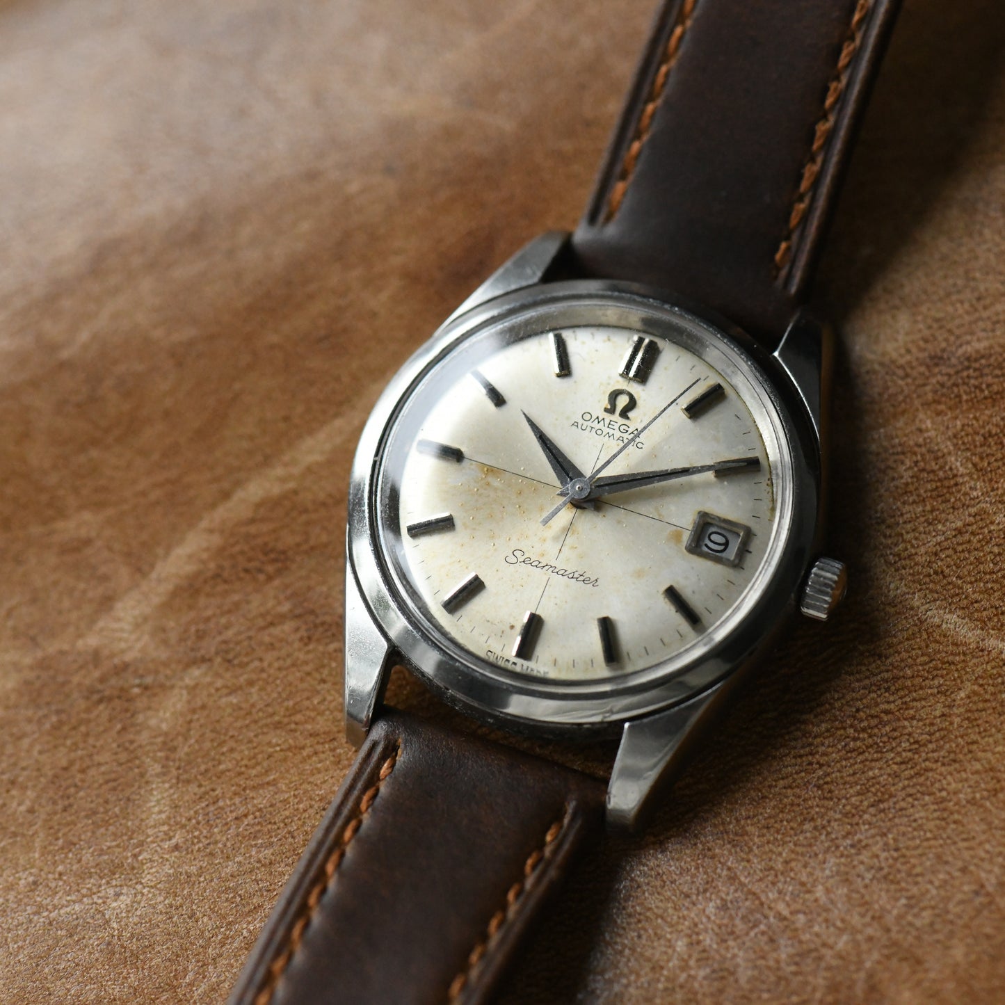 Omega Seamaster 1968 Automatic Cross Hair 166.010 Stainless Steel Watch Cal.565