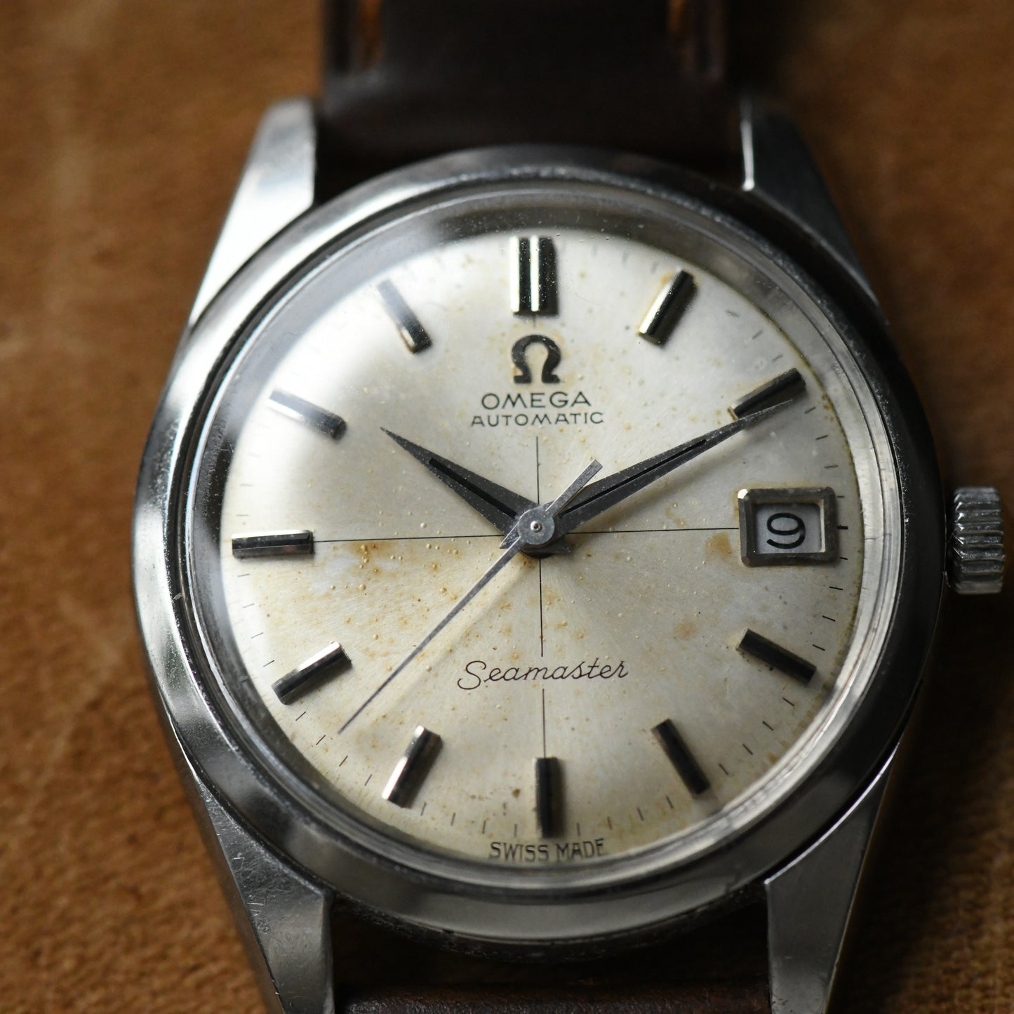 Omega Seamaster 1968 Automatic Cross Hair 166.010 Stainless Steel Watch Cal.565