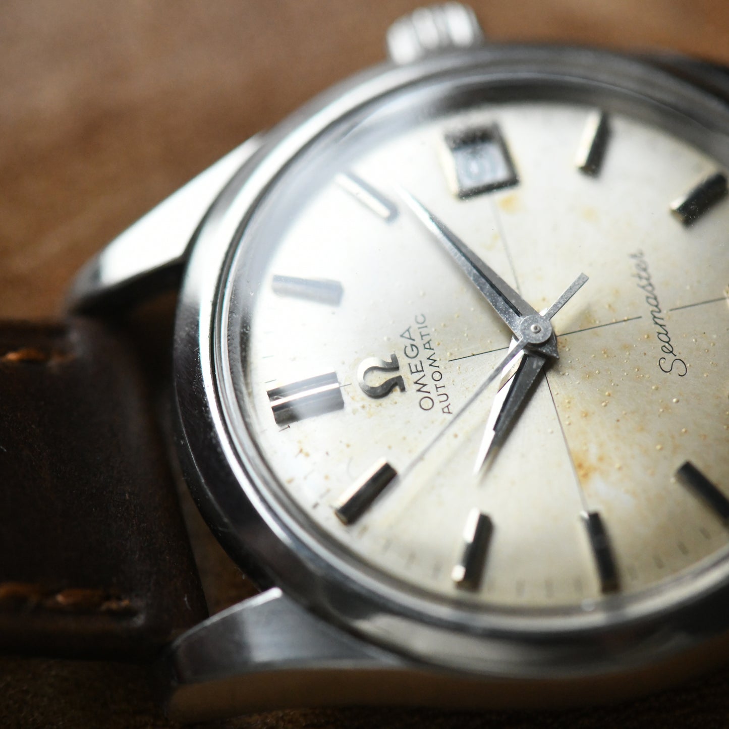 Omega Seamaster 1968 Automatic Cross Hair 166.010 Stainless Steel Watch Cal.565