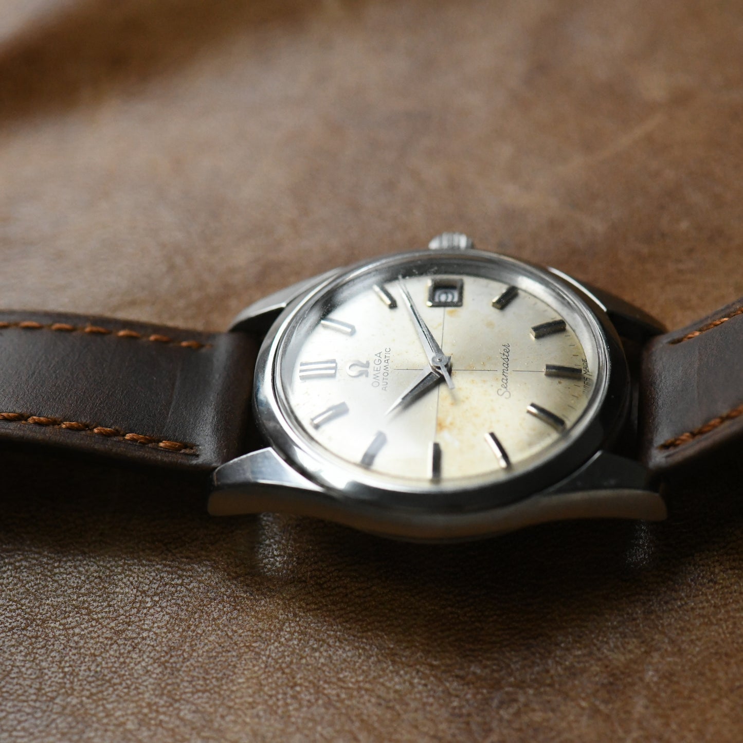 Omega Seamaster 1968 Automatic Cross Hair 166.010 Stainless Steel Watch Cal.565