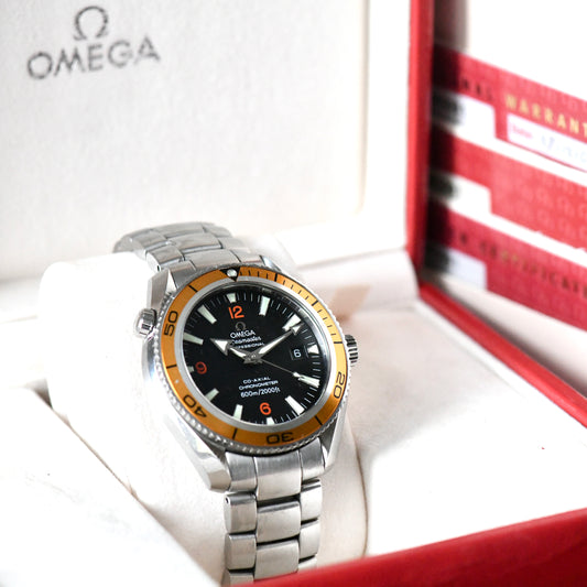 Omega Seamaster Planet Ocean 600m Co-Axial 42mm Full Set Box & Papers