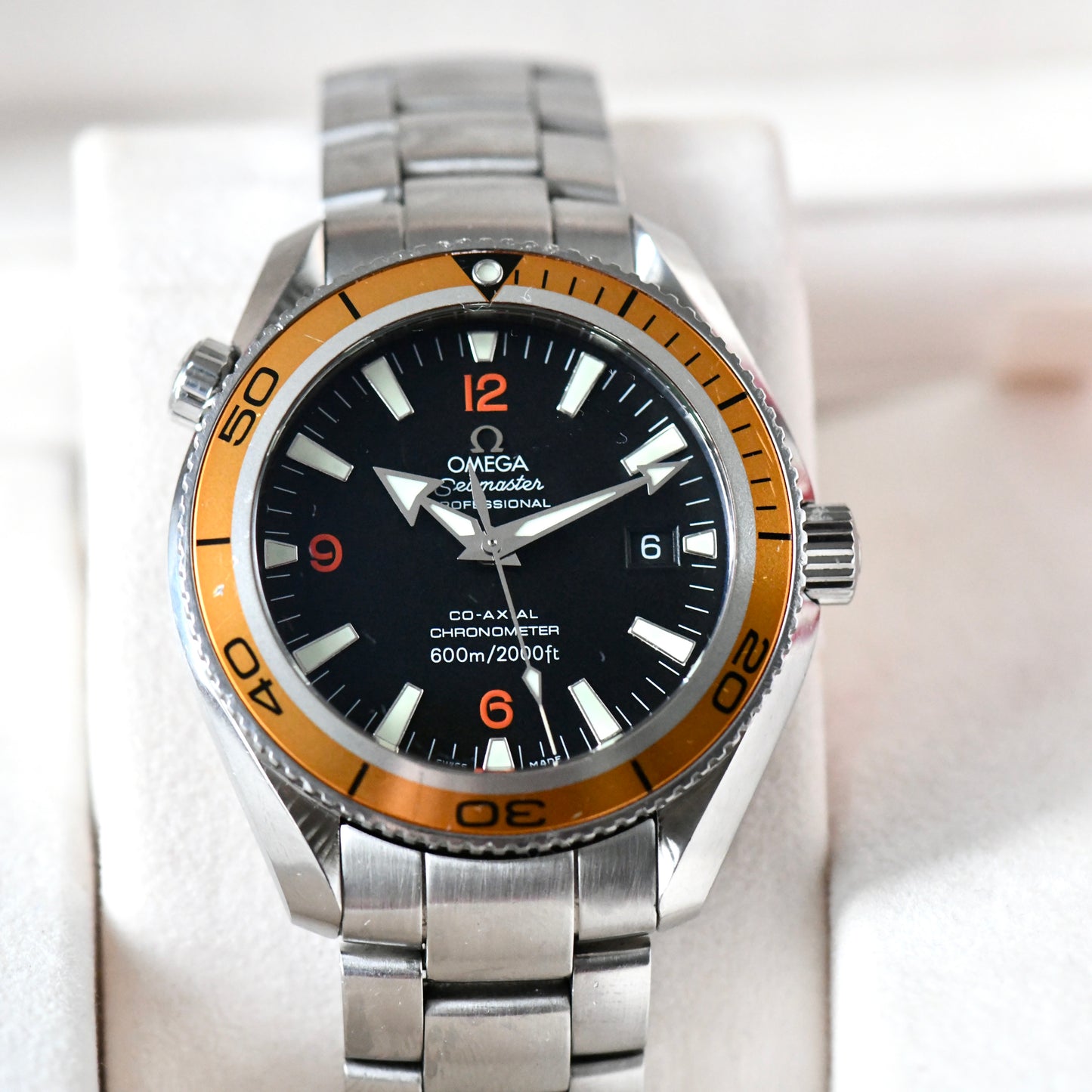 Omega Seamaster Planet Ocean 600m Co-Axial 42mm Full Set Box & Papers