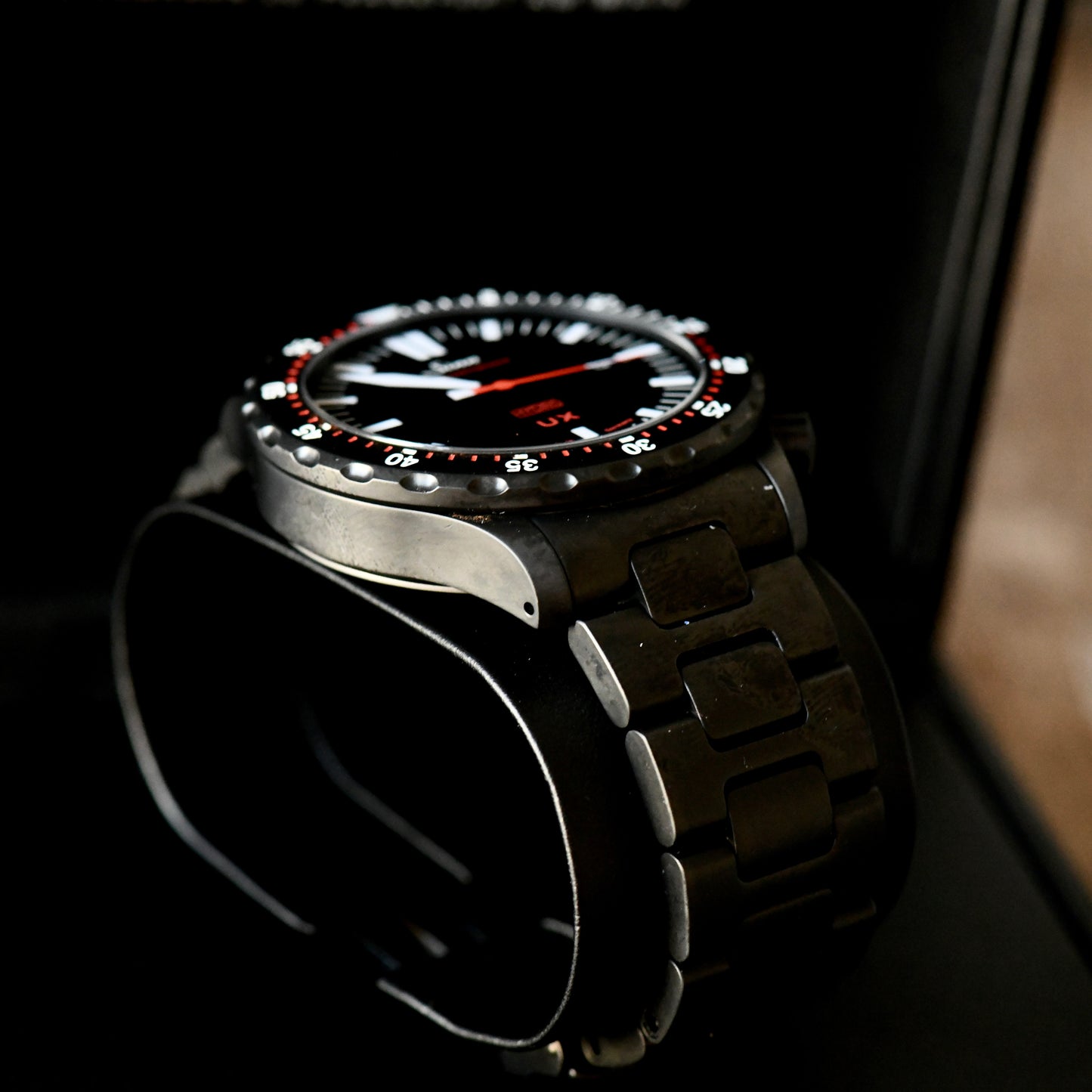 Sinn UX EZM 2B Hydro 5000m Dive Watch Black Tegimented 2023 Mint Boxed & Papers