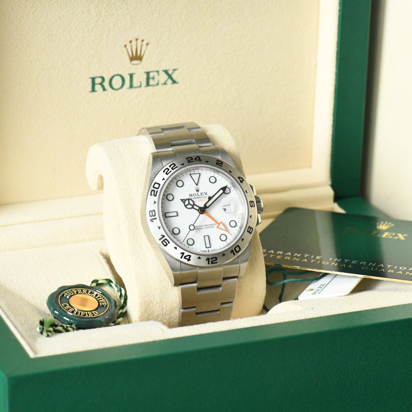 Rolex Explorer II White Polar 226570 Men's Watch Full Set 2022 Boxed & Papers