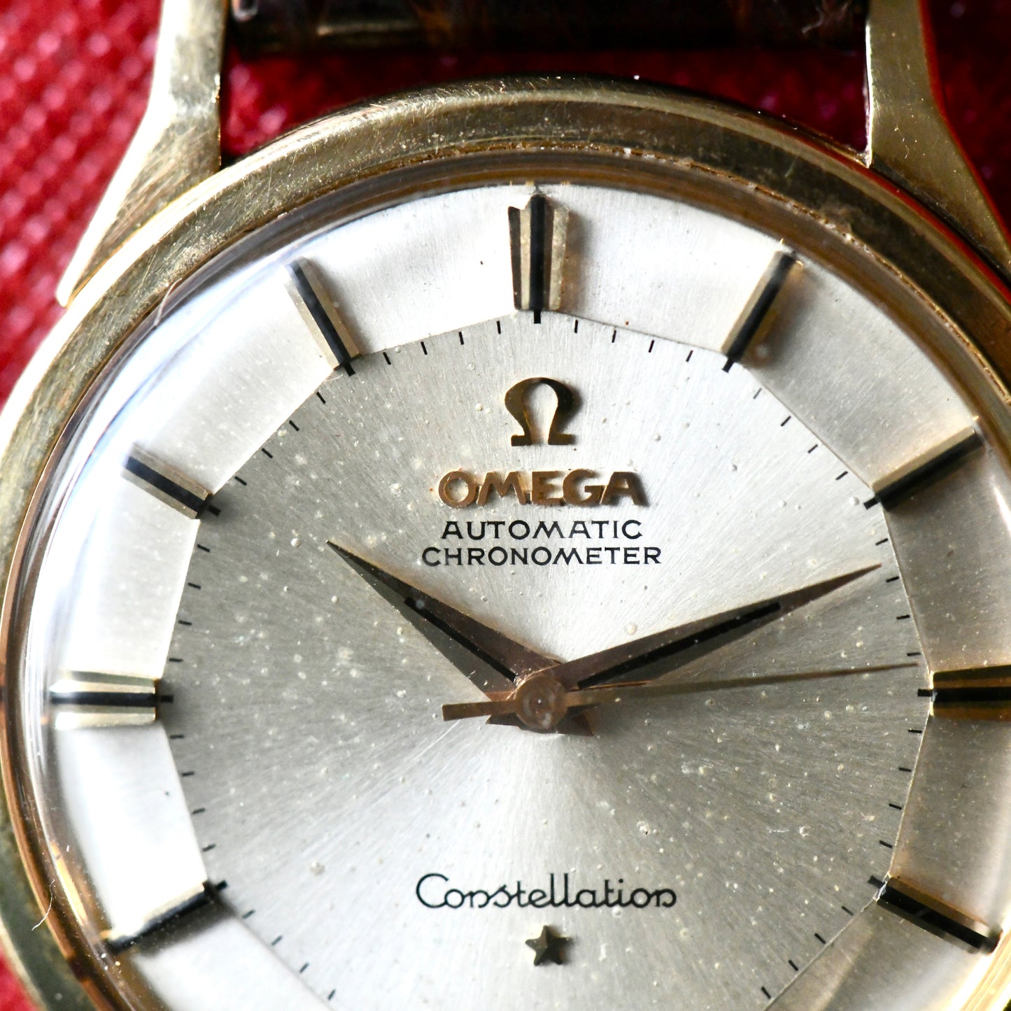 Omega Constellation 18k Solid Gold Pie Pan - Dog Leg - 18ct - 1962 - Men's Watch