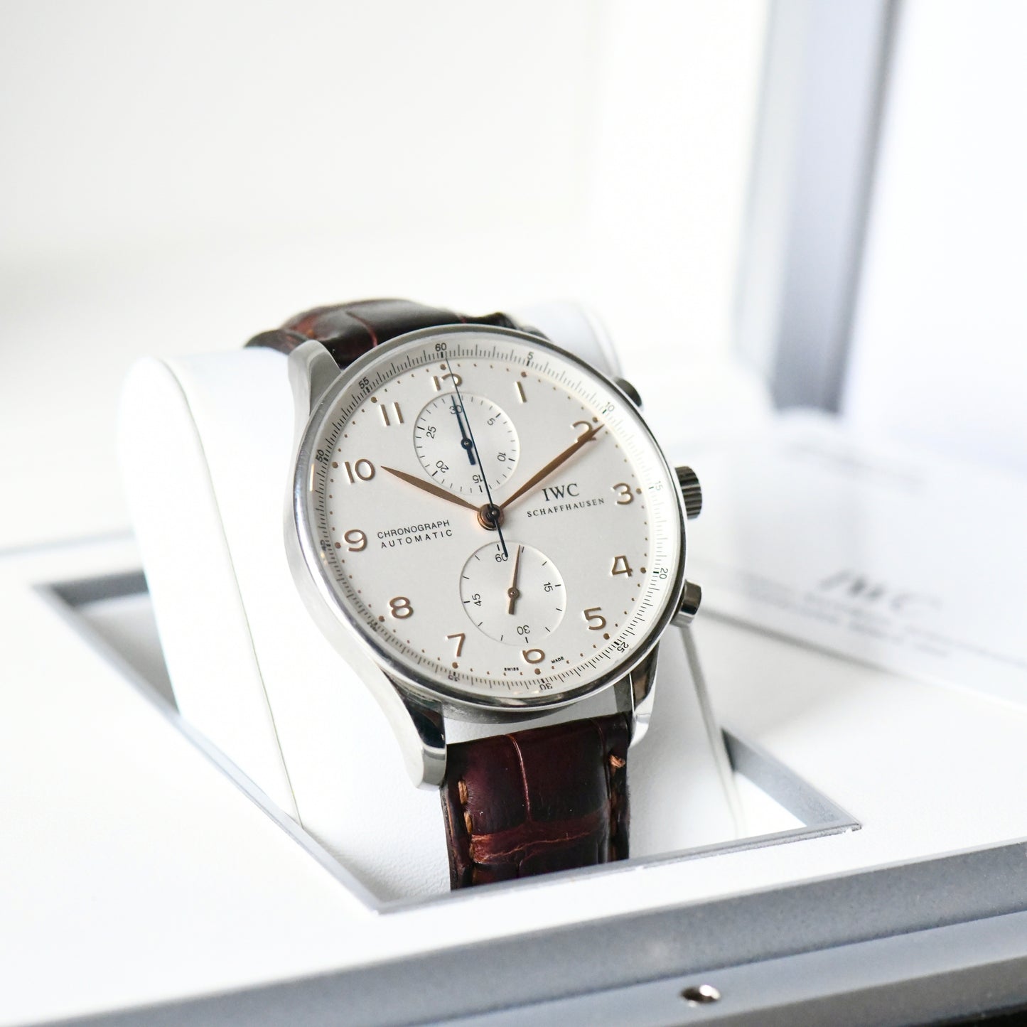 IWC Portugieser Chronograph IW371401 Men's Watch Portuguese -Boxed & Papers