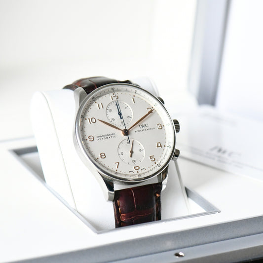 IWC Portugieser Chronograph IW371401 Men's Watch Portuguese -Boxed & Papers