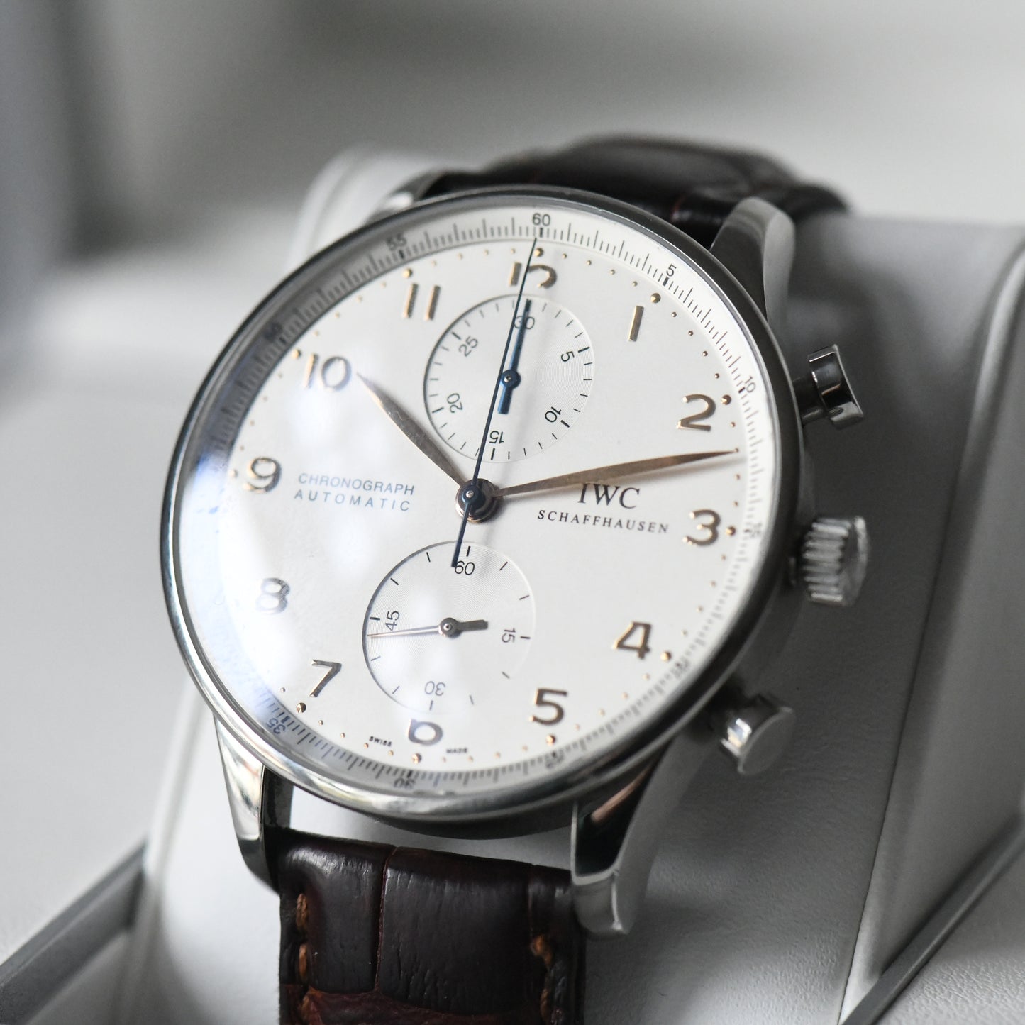 IWC Portugieser Chronograph IW371401 Men's Watch Portuguese -Boxed & Papers
