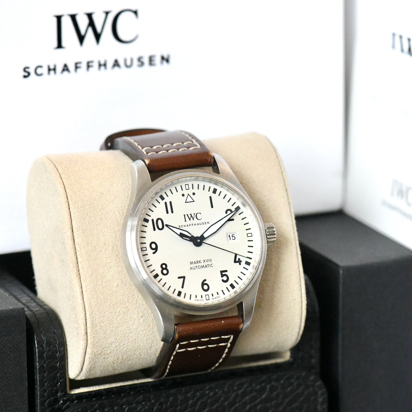 IWC Pilot Mark XVIII White Dial IW327012 Men's Watch - 2019 - Boxed & Papers