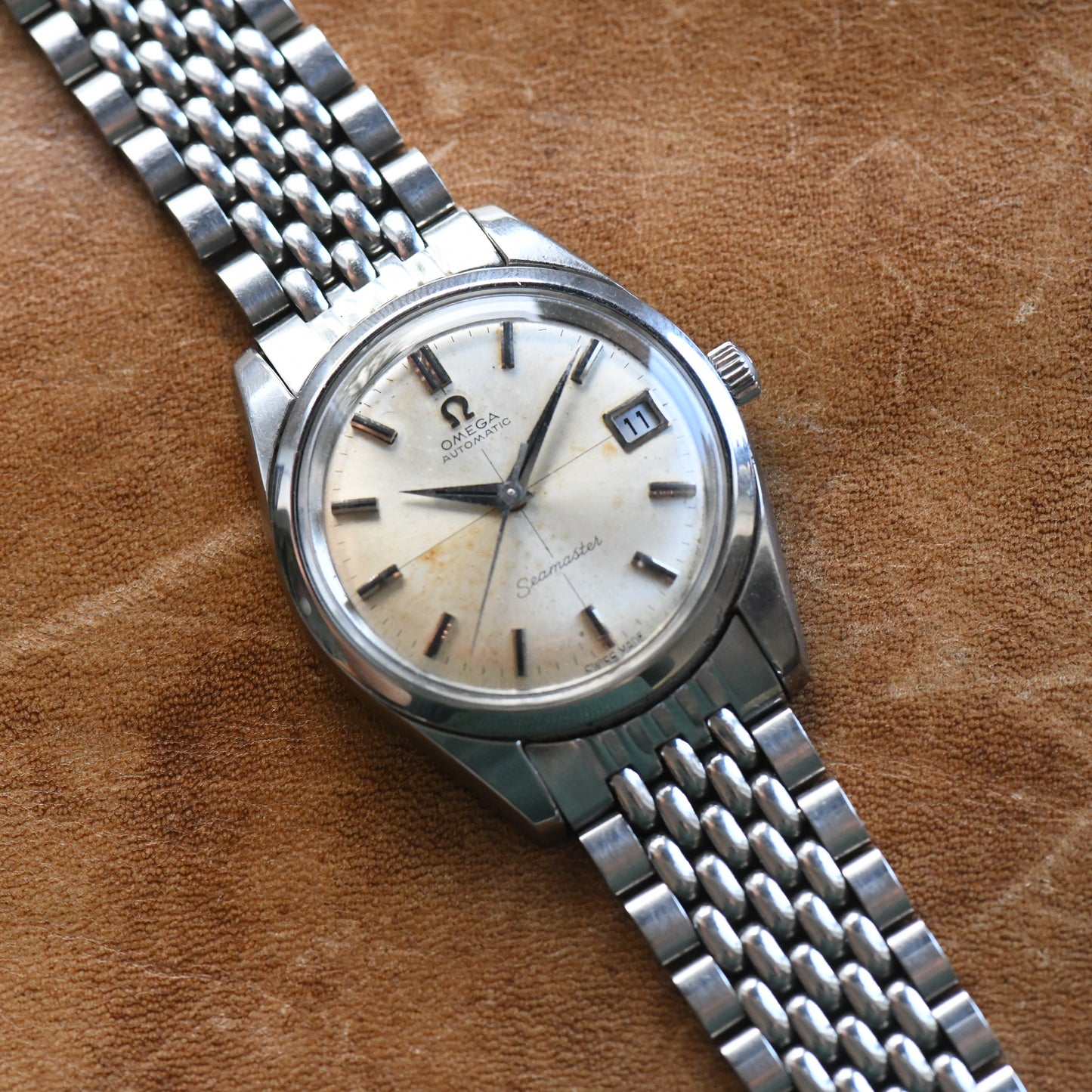 Omega Seamaster 1968 Automatic Cross Hair 166.010 Stainless Steel Watch Cal.565