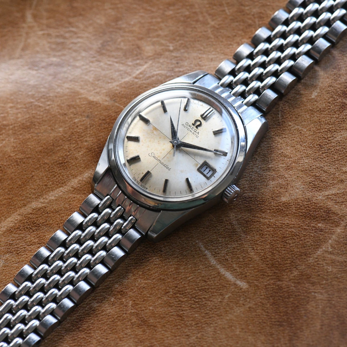 Omega Seamaster 1968 Automatic Cross Hair 166.010 Stainless Steel Watch Cal.565