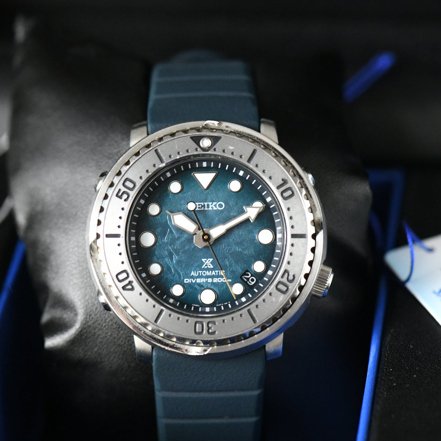 Seiko Antarctica Baby Tuna Save the Ocean Prospex Diver SRPH77K1 Boxed & Papers