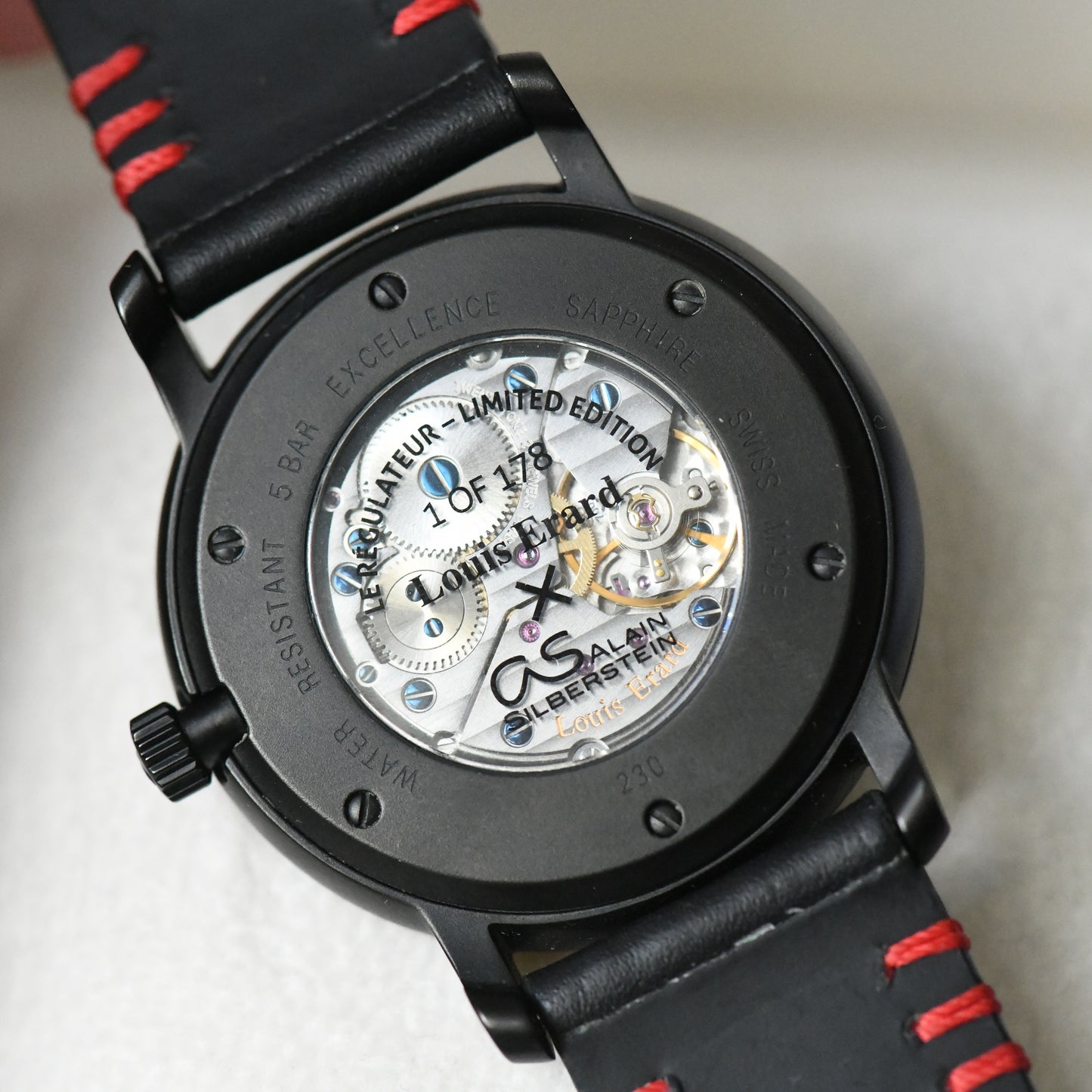 Louis Erard x Alain Silberstein Le Régulateur Excellence Black 1 of 178 LE - B&P