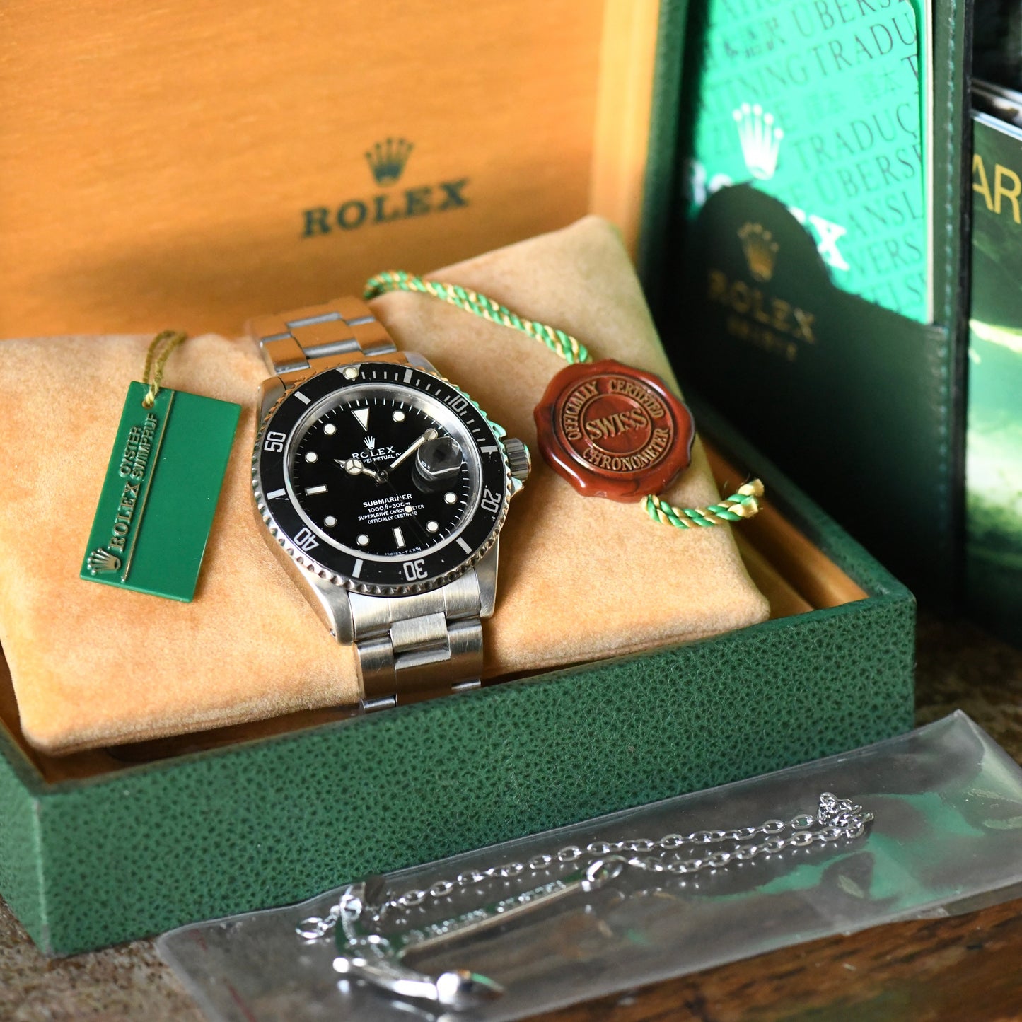 Rolex Submariner Date 16610 Oyster Perpetual 1994 S Serial Dive Watch Boxed Set