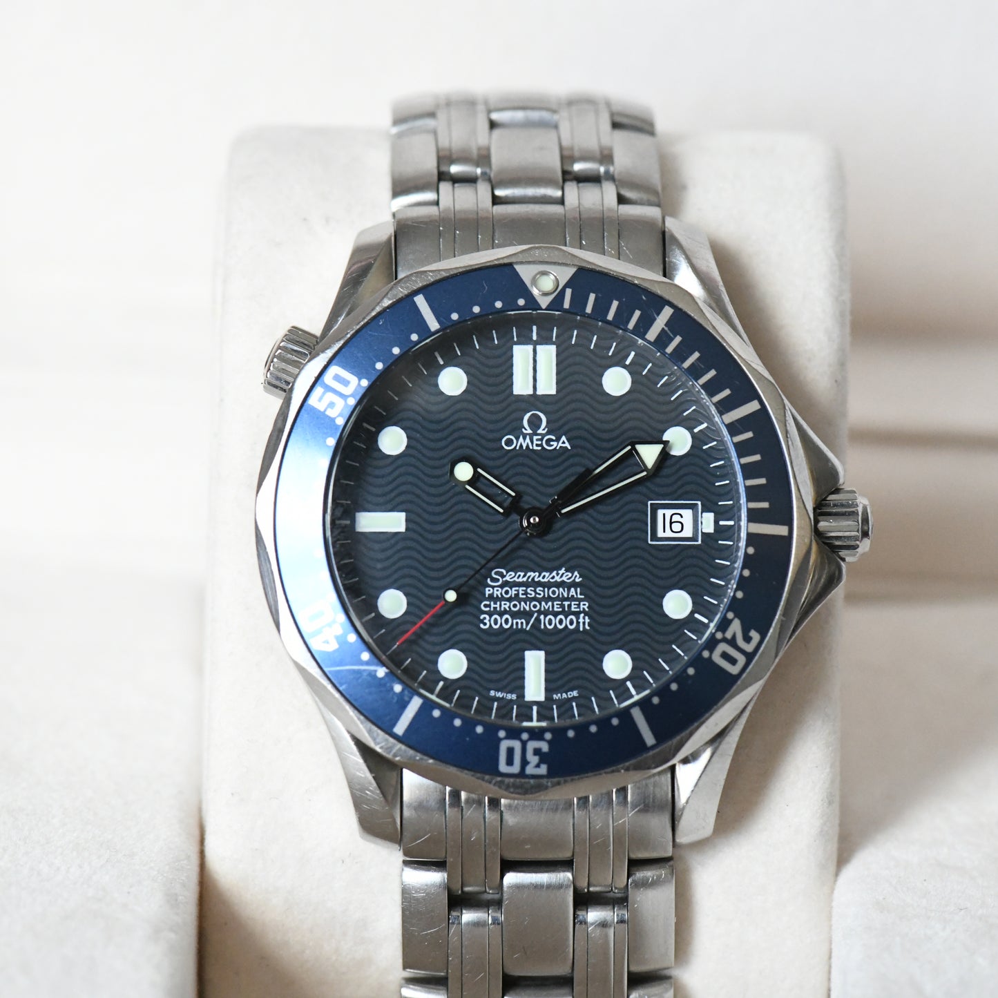 Omega Seamaster 300m Professional Blue Full Size Auto 41mm Watch 2531.80 - Boxed
