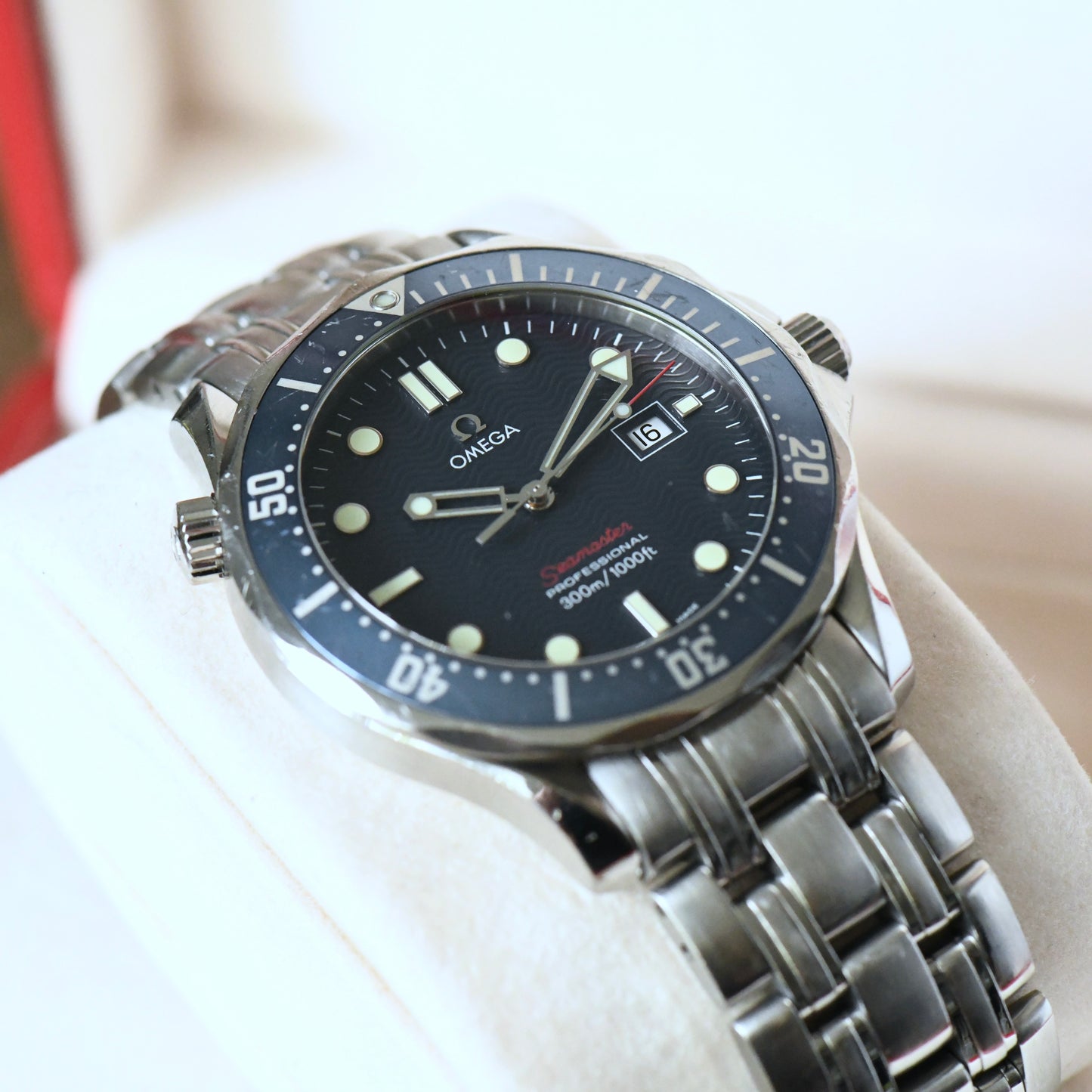 Omega Seamaster 300m Pro Blue Quartz Full Size 41mm Dive Watch - 2221.80 - Boxed