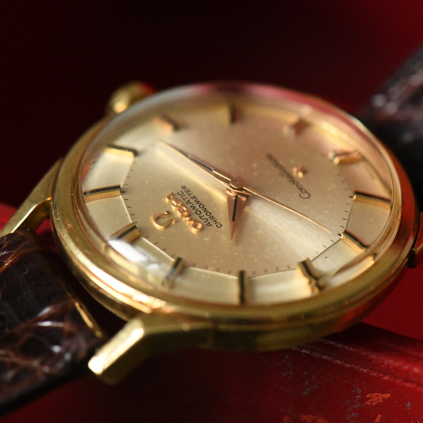 Omega Constellation 18k Solid Gold Pie Pan - Dog Leg - 18ct - 1962 - Men's Watch