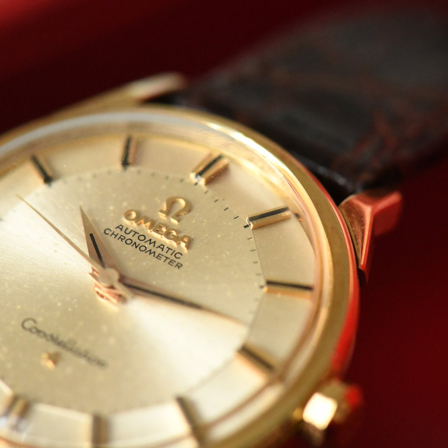 Omega Constellation 18k Solid Gold Pie Pan - Dog Leg - 18ct - 1962 - Men's Watch