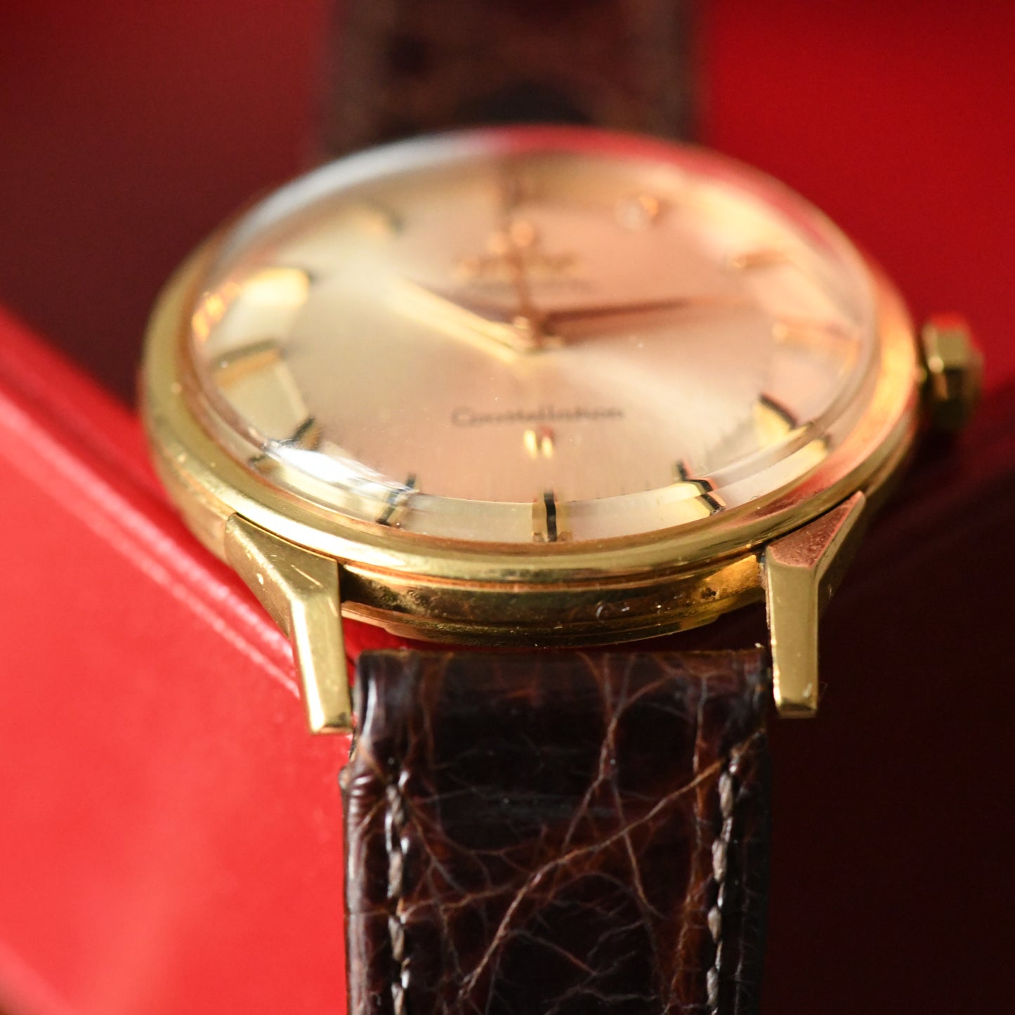 Omega Constellation 18k Solid Gold Pie Pan - Dog Leg - 18ct - 1962 - Men's Watch