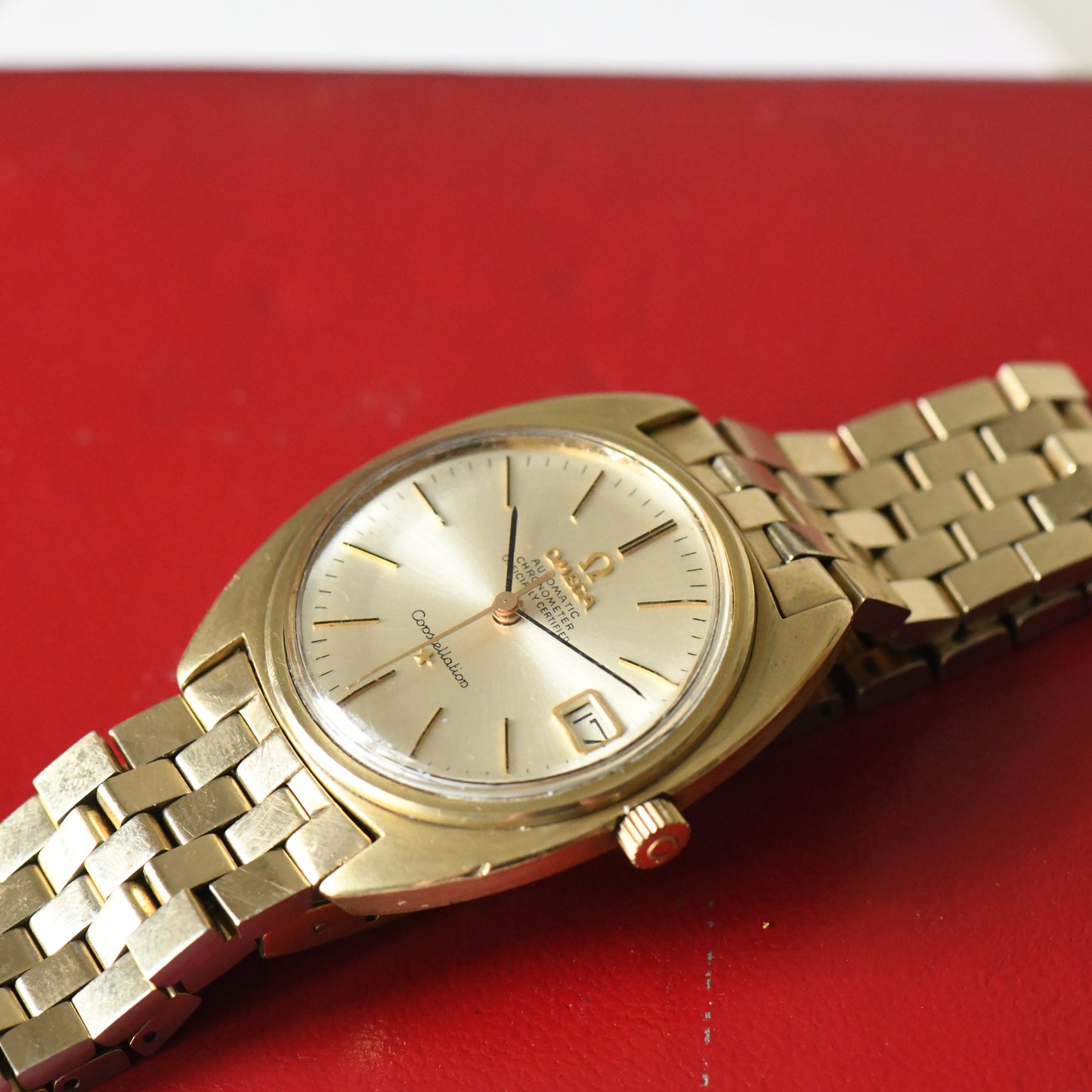 Omega Constellation C Case Automatic Gold Capped Watch Cal.561 1966 Ref.168.017