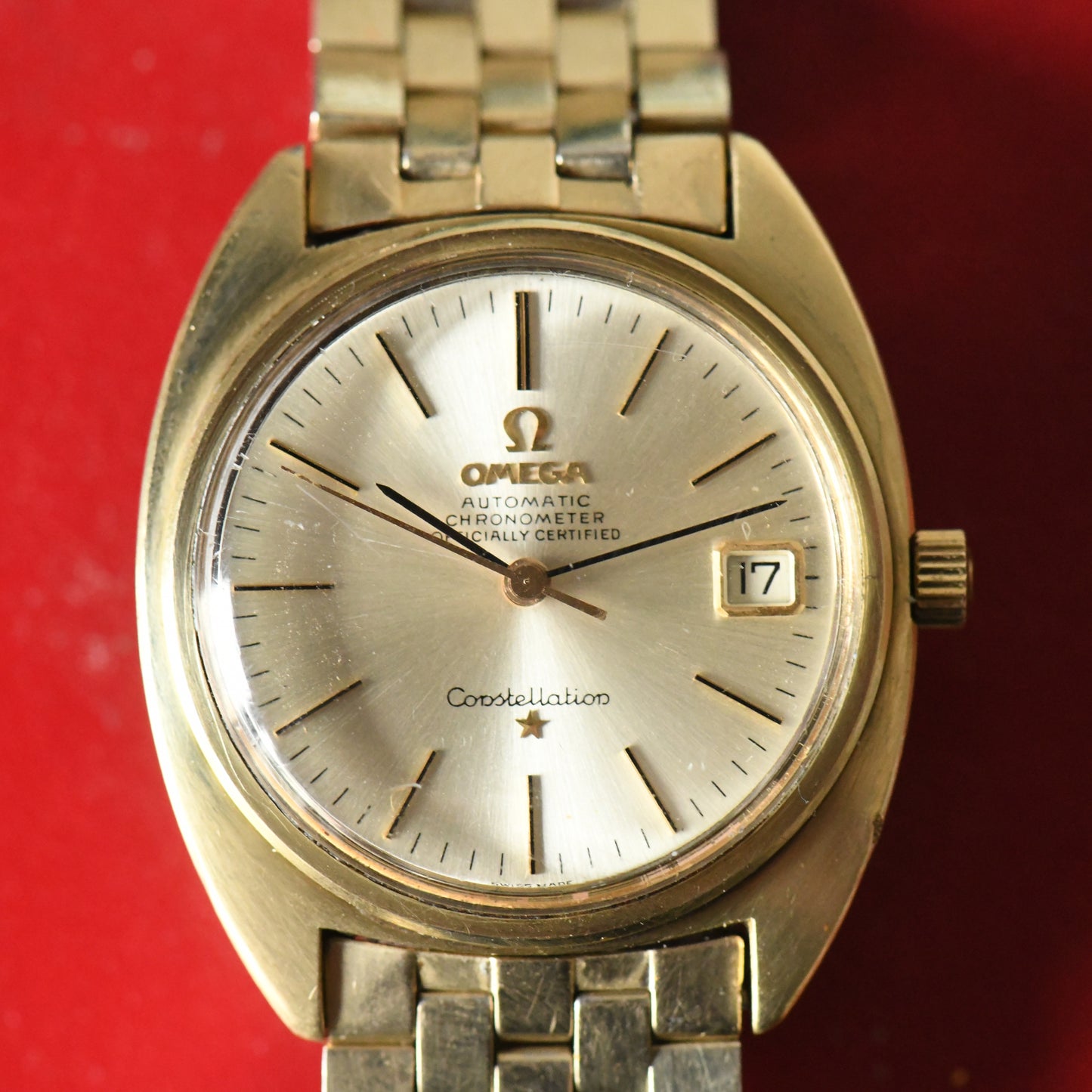 Omega Constellation C Case Automatic Gold Capped Watch Cal.561 1966 Ref.168.017