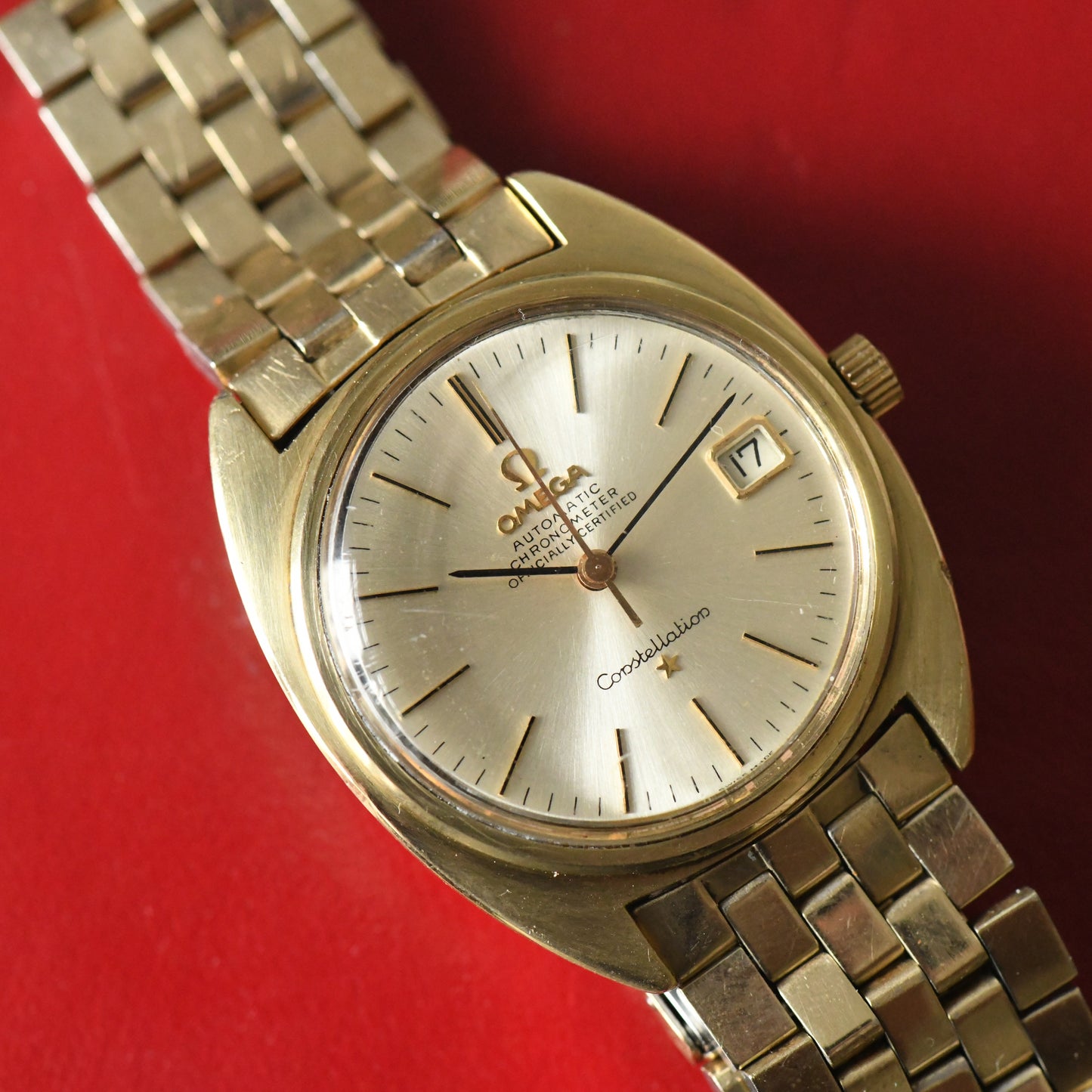 Omega Constellation C Case Automatic Gold Capped Watch Cal.561 1966 Ref.168.017