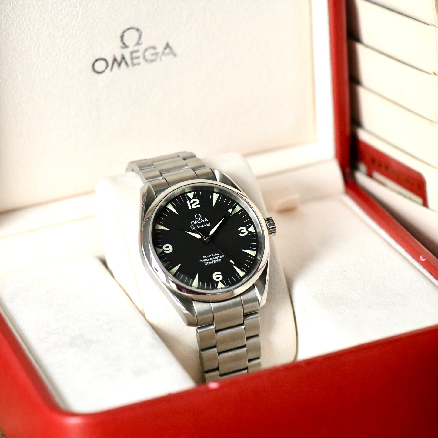 Omega Railmaster Seamaster 41mm Automatic Watch 2502.52 Full Set - Box & Papers