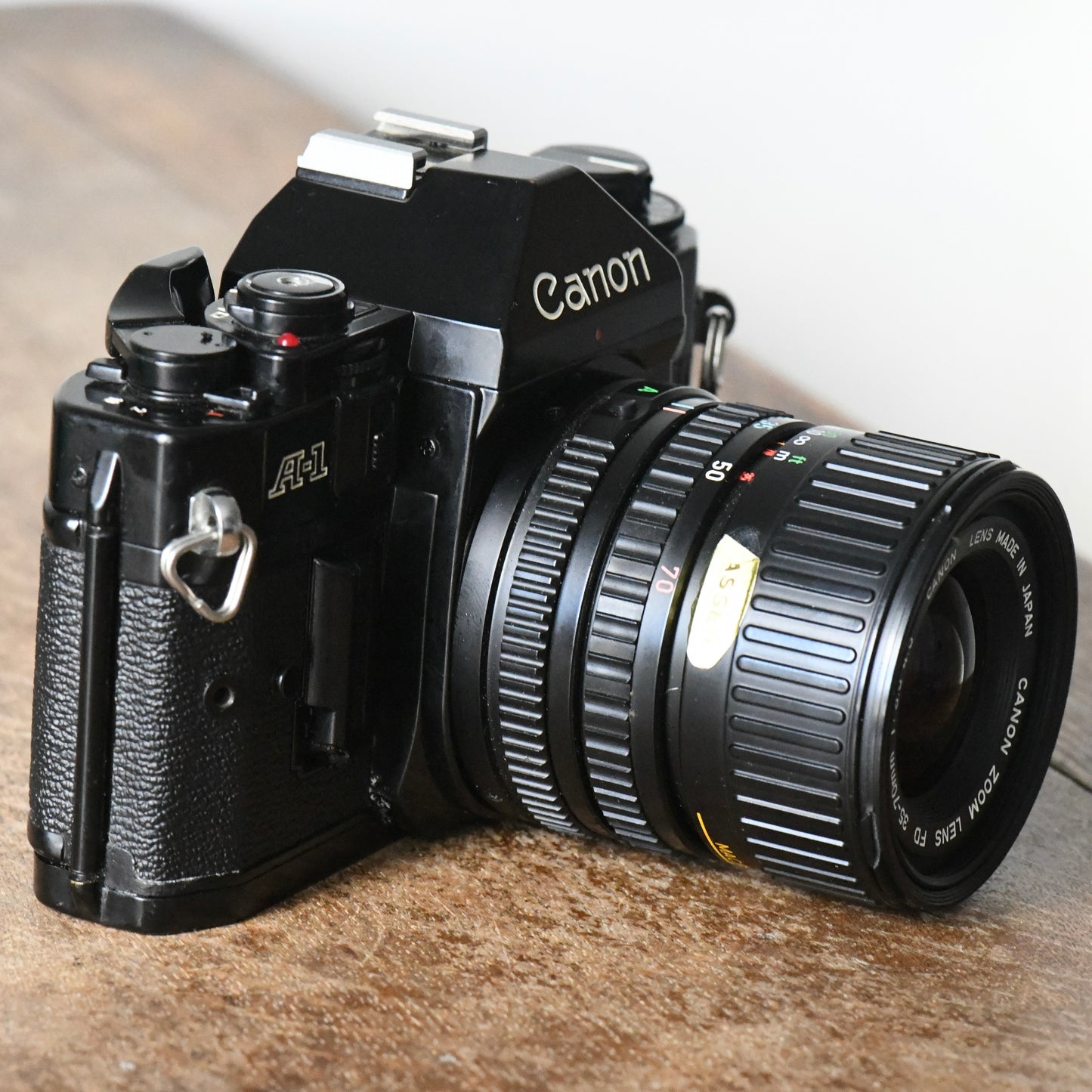 Canon A-1 35mm SLR Film Camera + 35-70mm f/3.5-4.5 Lens Kit - New Light Seals