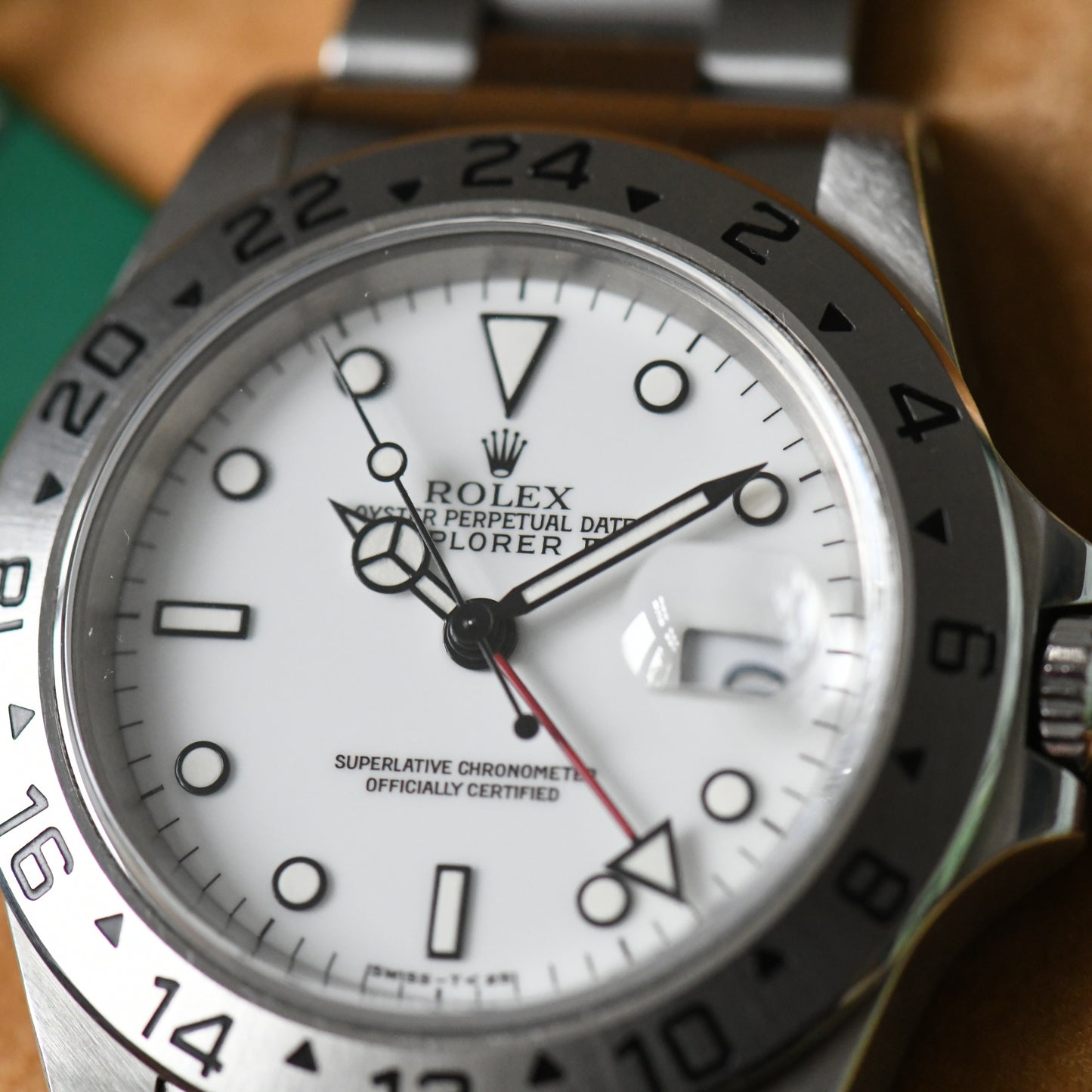 Rolex Explorer II Polar White Dial Oyster U Serial 1998 16570 - Boxed Set