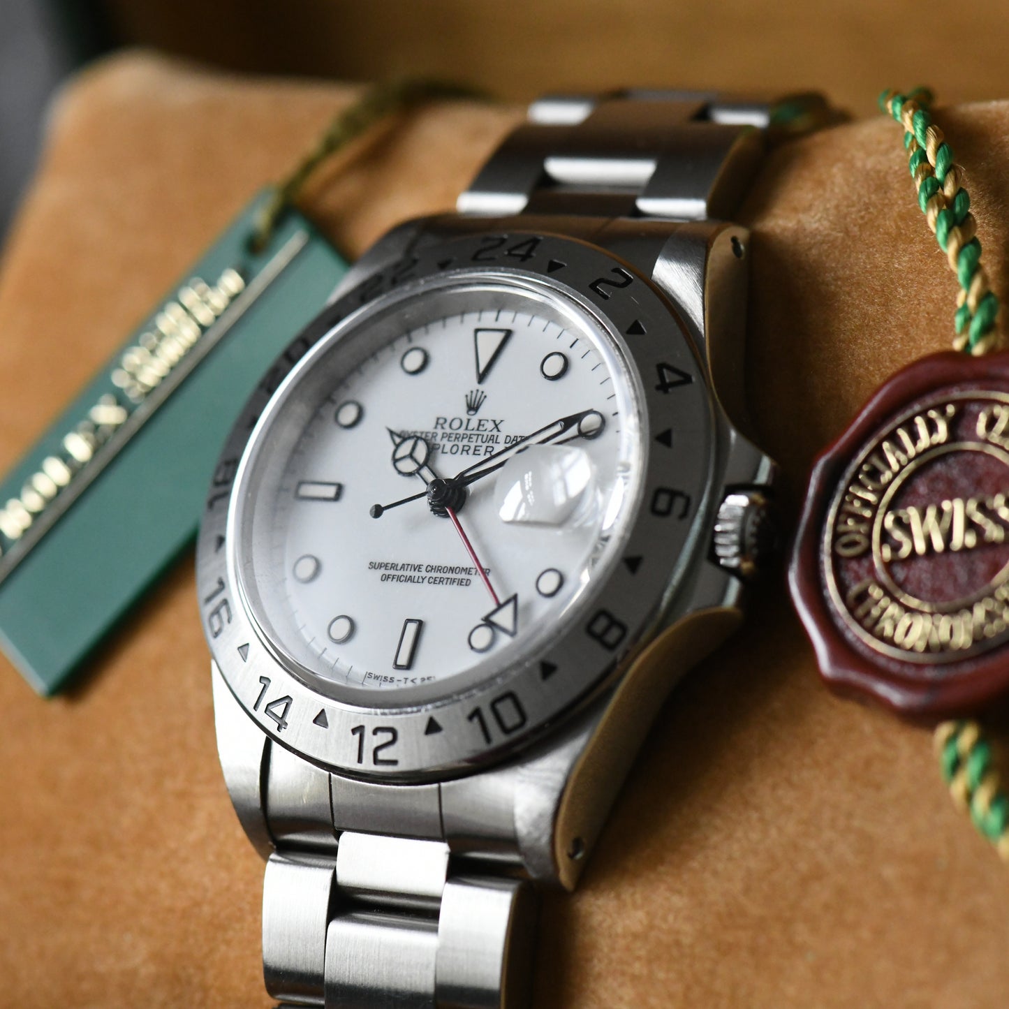 Rolex Explorer II Polar White Dial Oyster U Serial 1998 16570 - Boxed Set