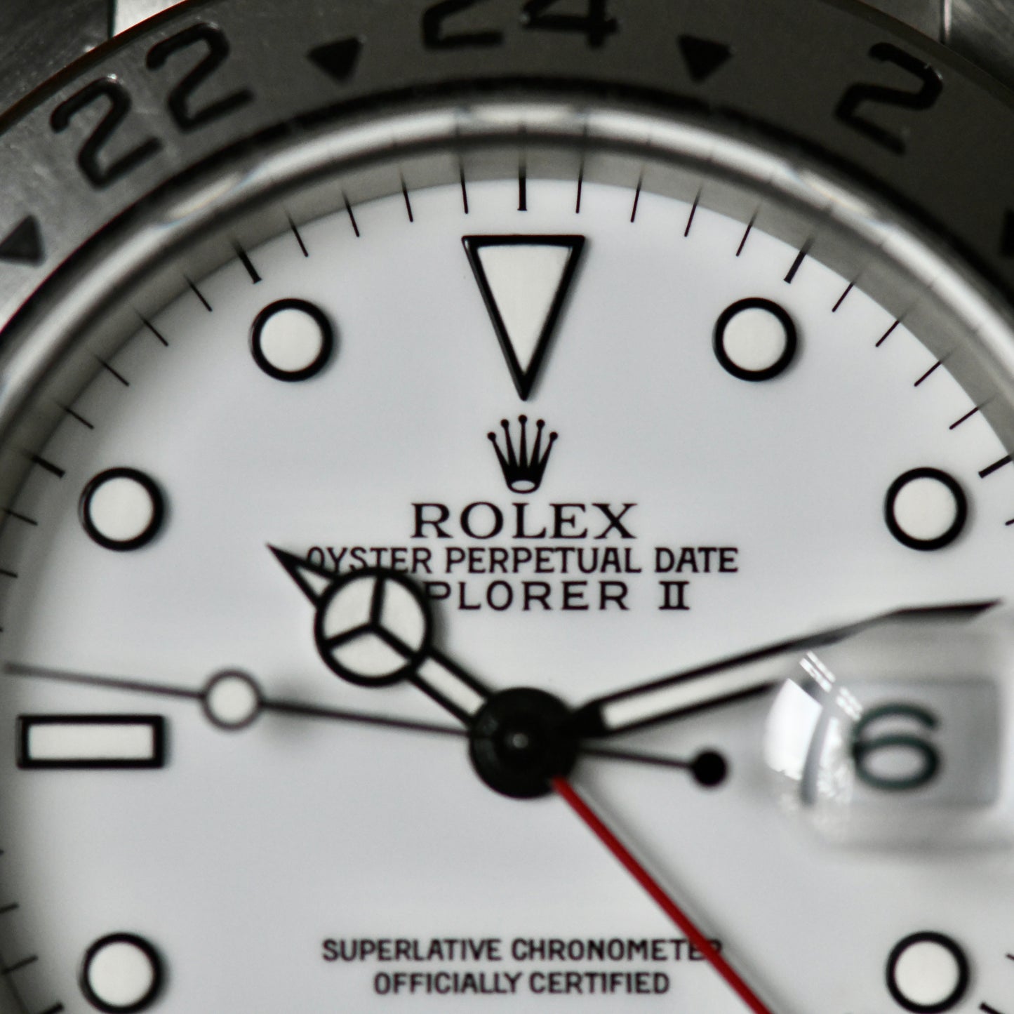 Rolex Explorer II Polar White Dial Oyster U Serial 1998 16570 - Boxed Set
