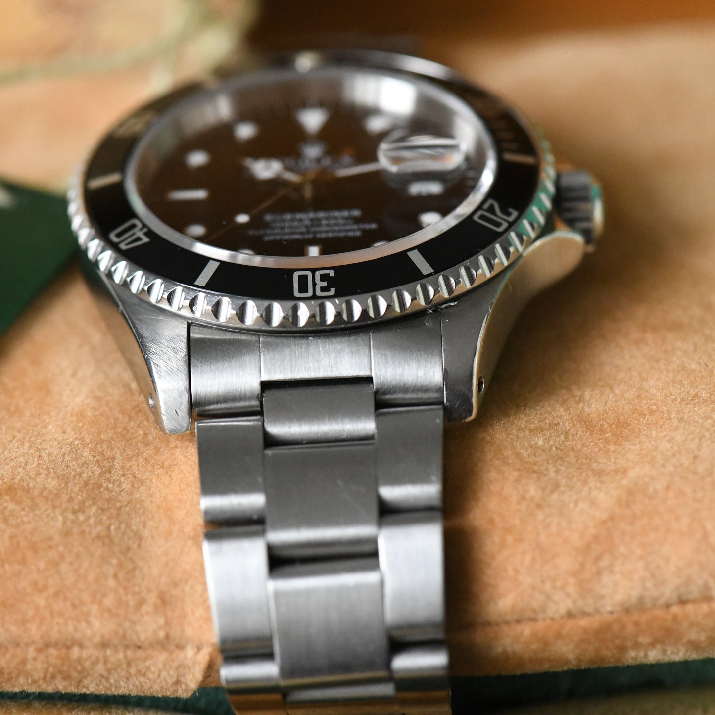 Rolex Submariner Date 16610 Oyster Perpetual 1991 X Serial Dive Watch Boxed Set