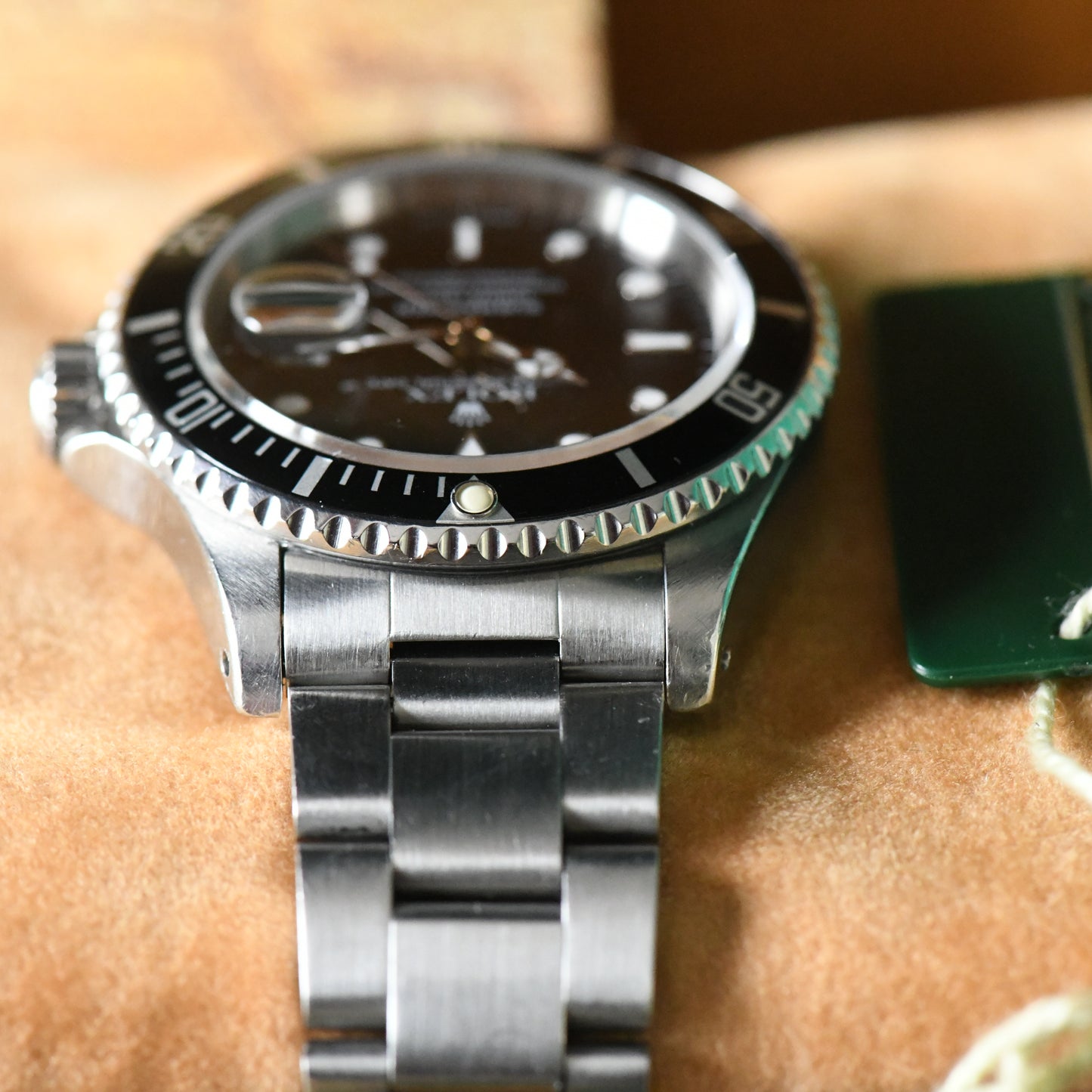 Rolex Submariner Date 16610 Oyster Perpetual 1991 X Serial Dive Watch Boxed Set