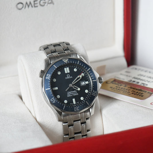Omega Seamaster Pro 300m 41mm Full Size Quartz Diver 2541.80 Goldeneye Full B&P