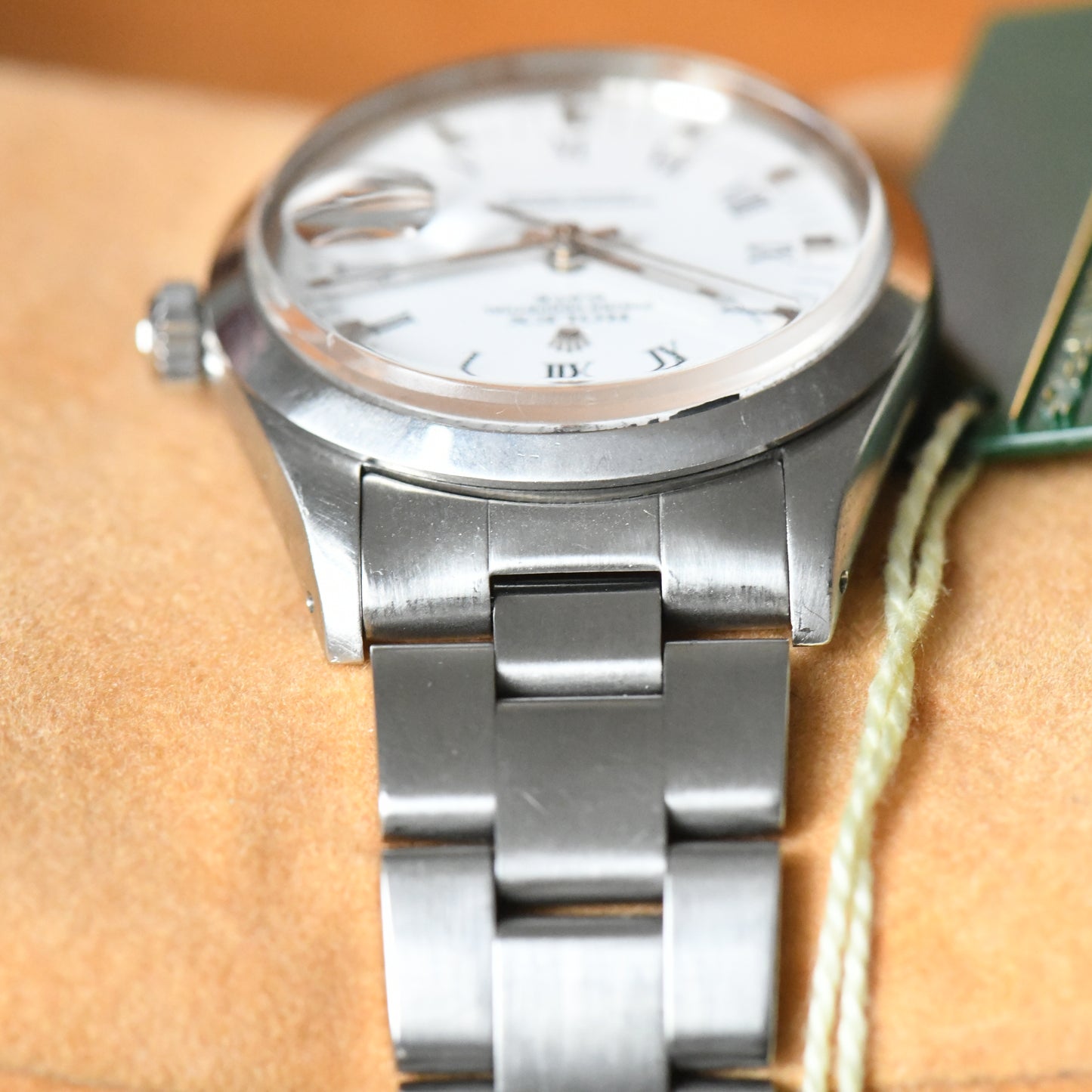 Rolex Oyster Perpetual Date 15000 - White Dial - Roman Numerals - 1982 - Boxed