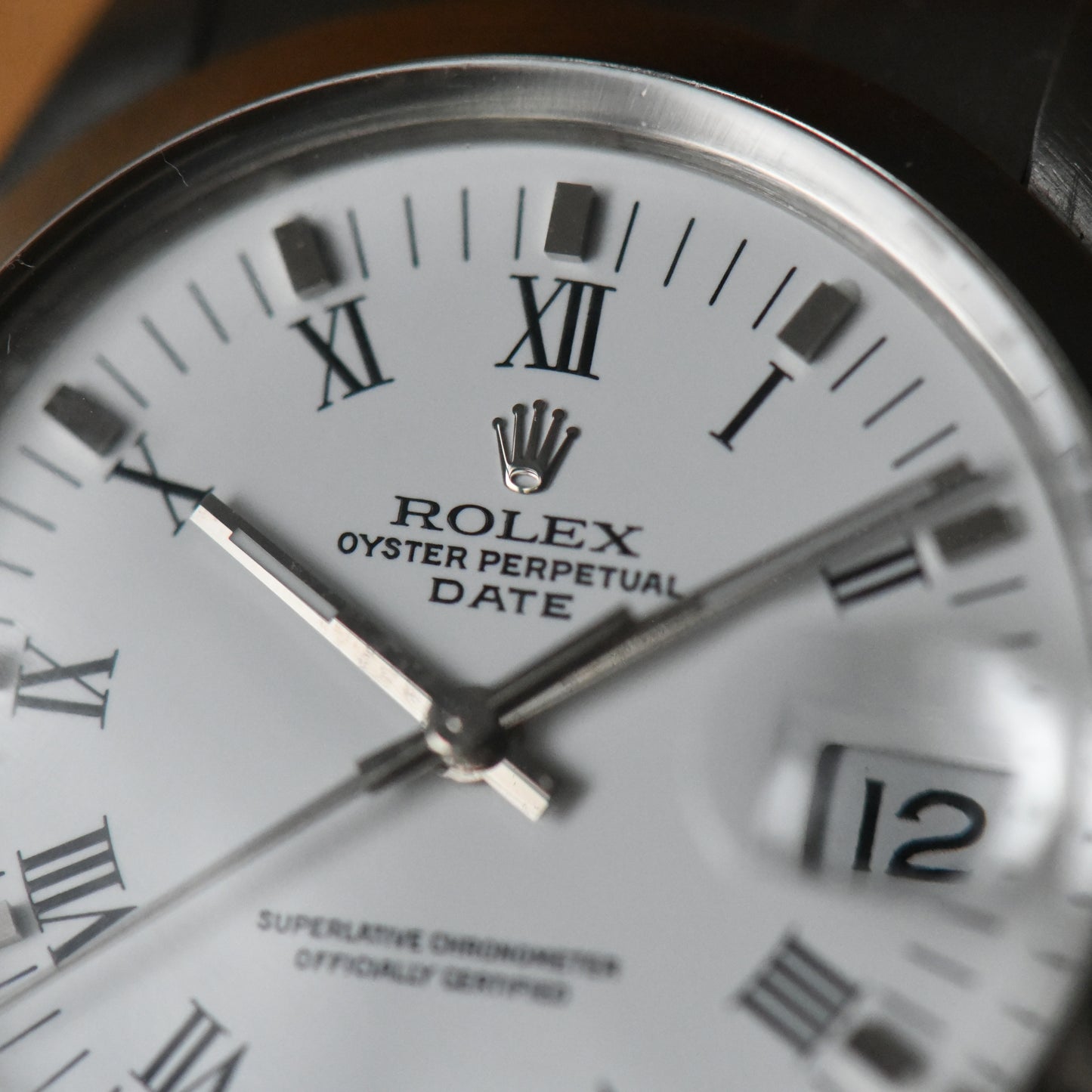 Rolex Oyster Perpetual Date 15000 - White Dial - Roman Numerals - 1982 - Boxed